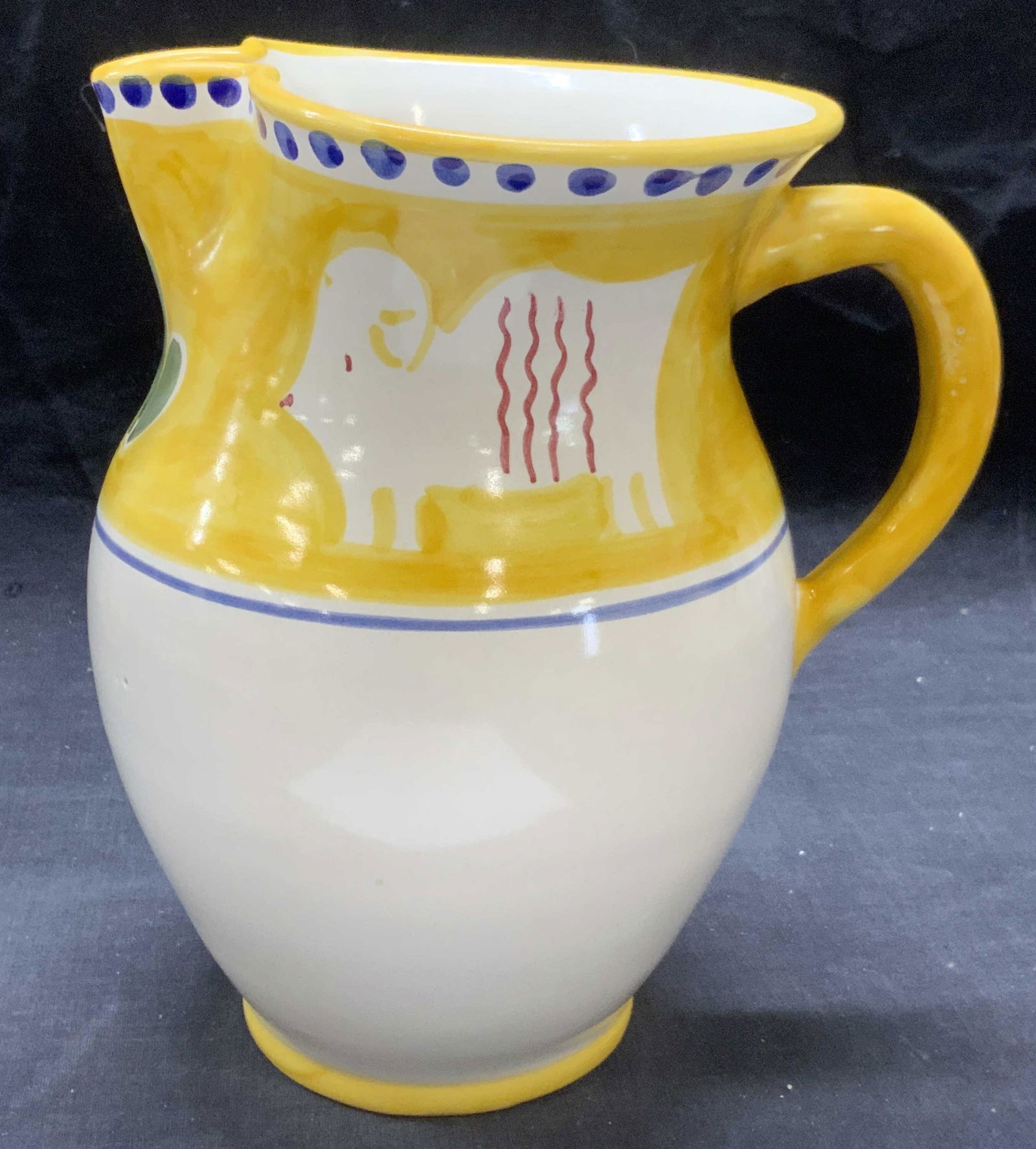 SOLIMENE Ceramic Animal Pitcher Vietri Italy (1 of 6)