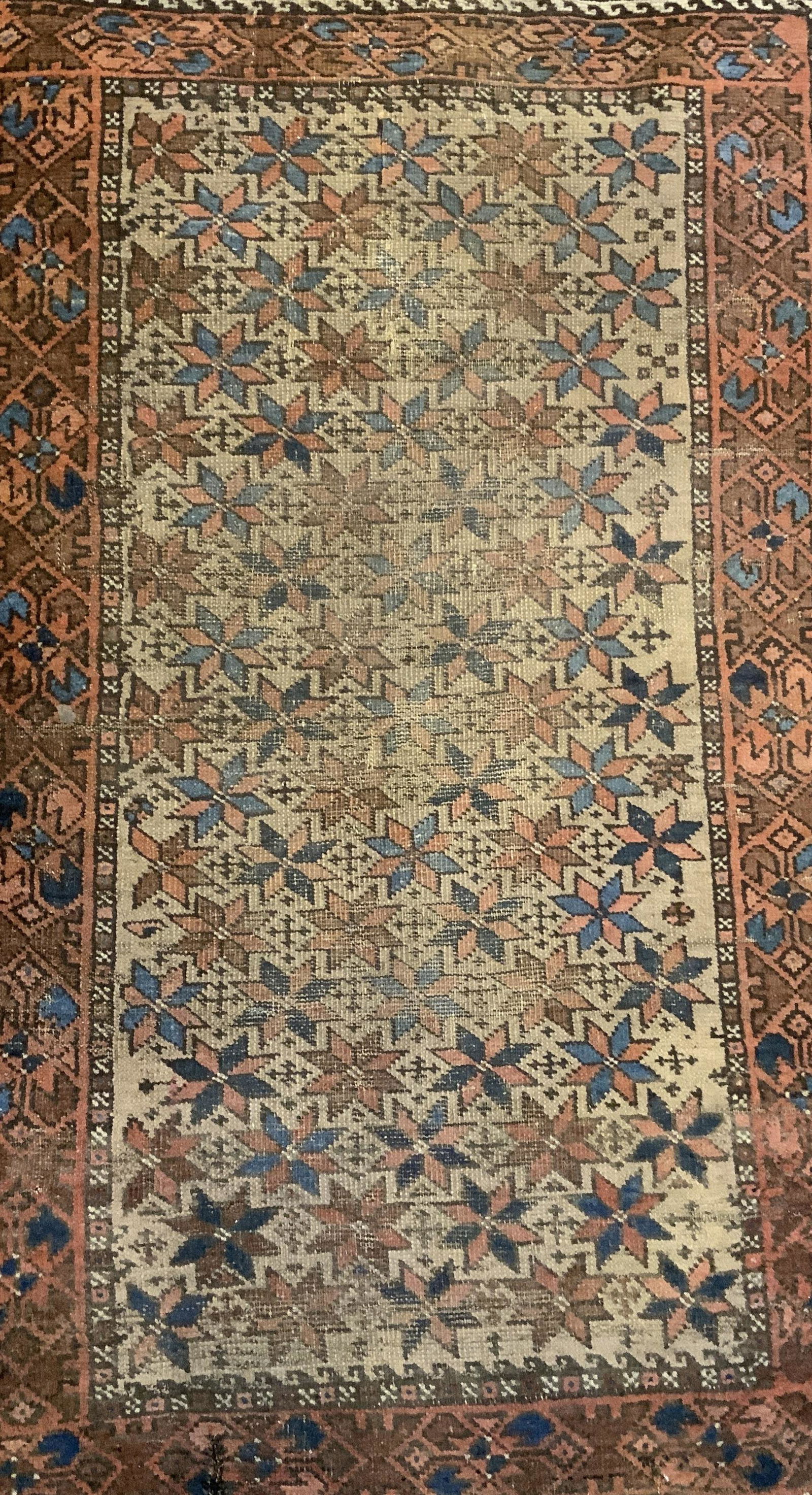 Antique Handmade Wool Area Rug (1 of 8)