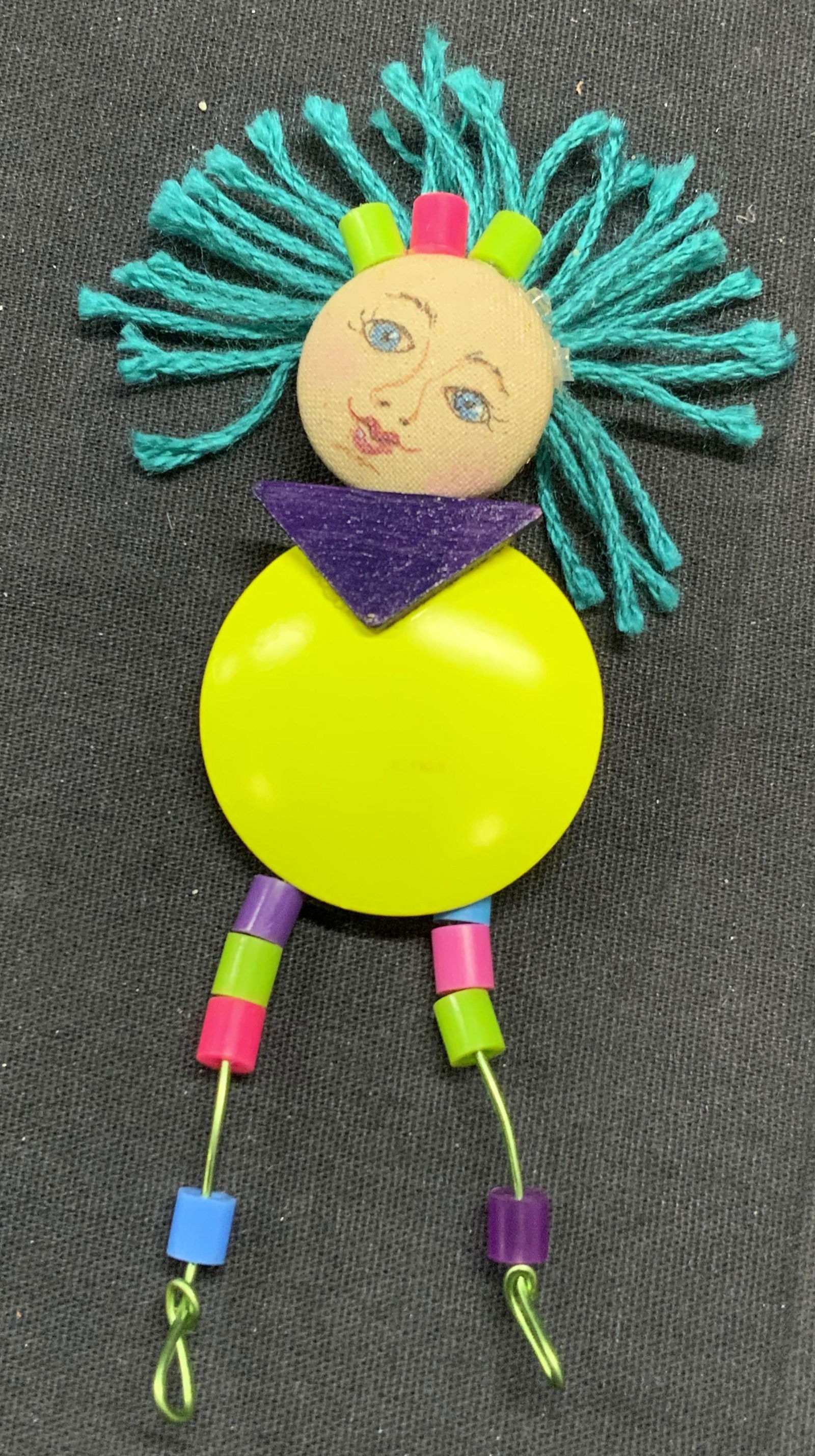 Signed ANB Handcrafted Figural XL Brooch (1 of 6)