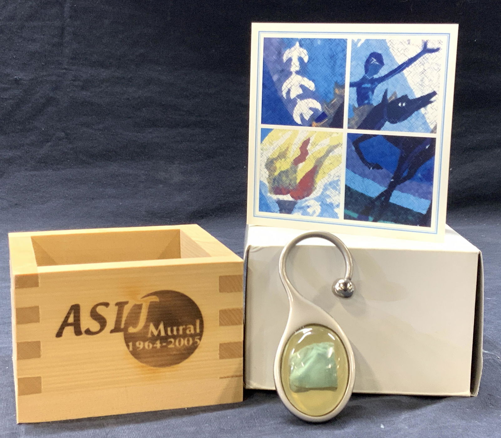 ASIJ Mural Preserved Glass Keychain, Box (1 of 9)