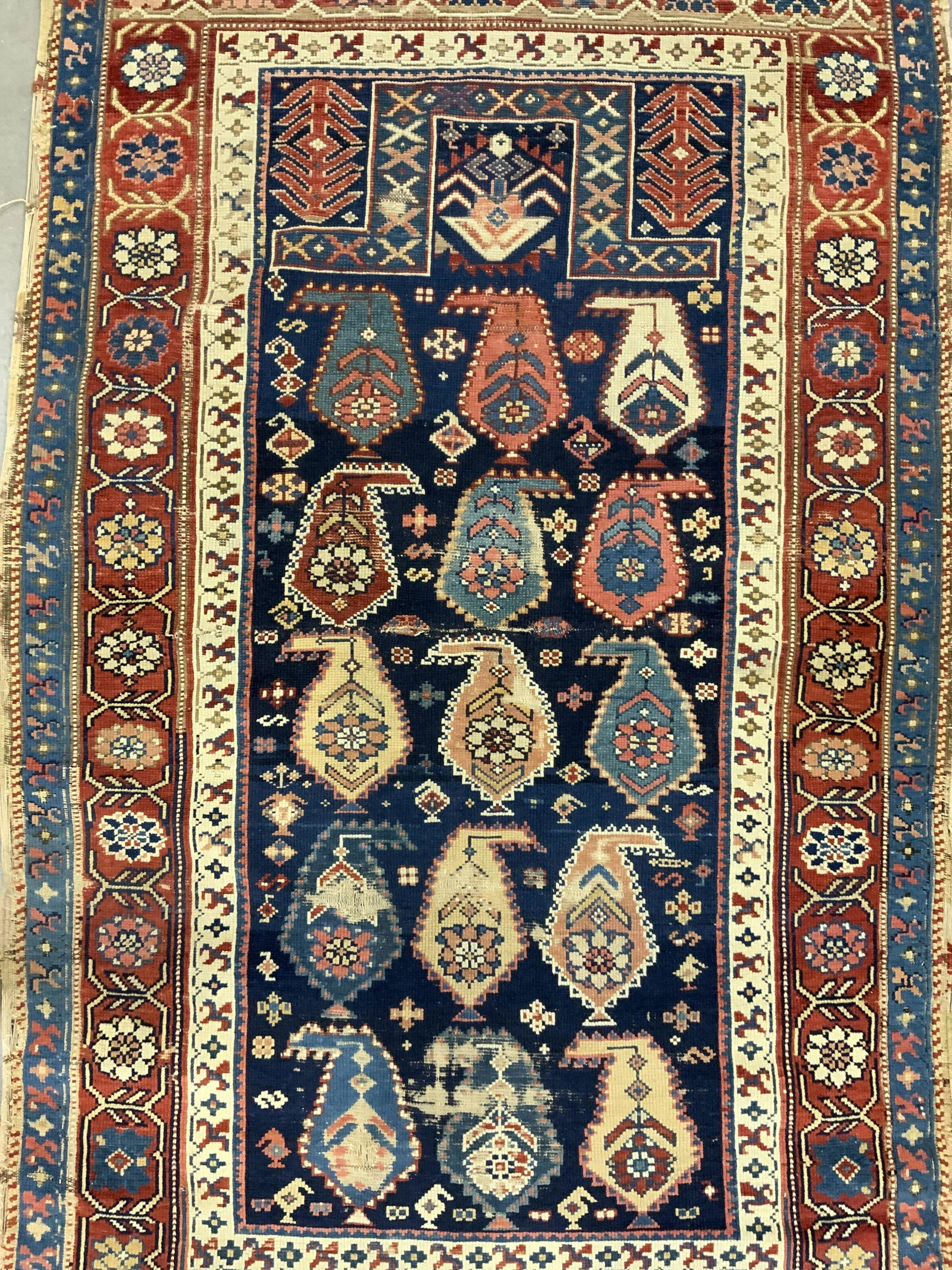 Antique Caucasian Shivran Handmade Wool Rug (1 of 7)