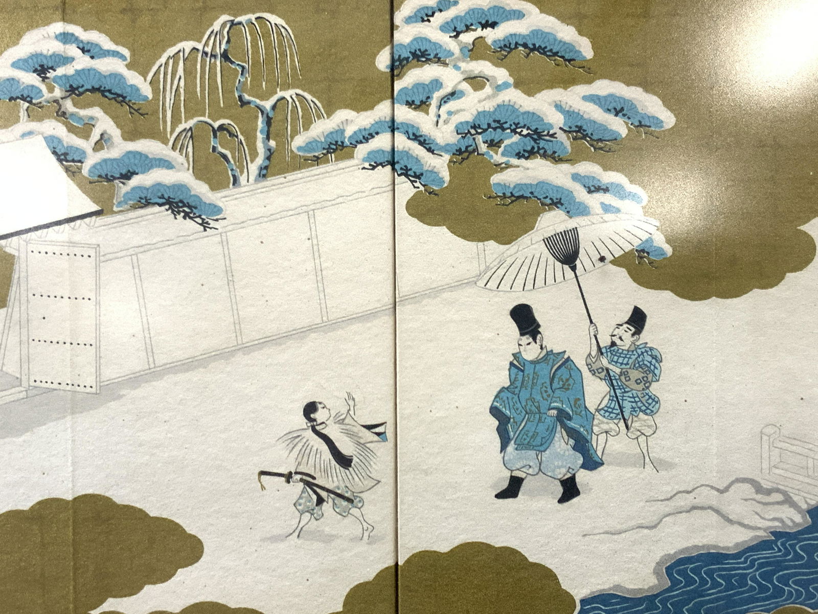 Framed Stamped Japanese Woodblock Print (1 of 10)