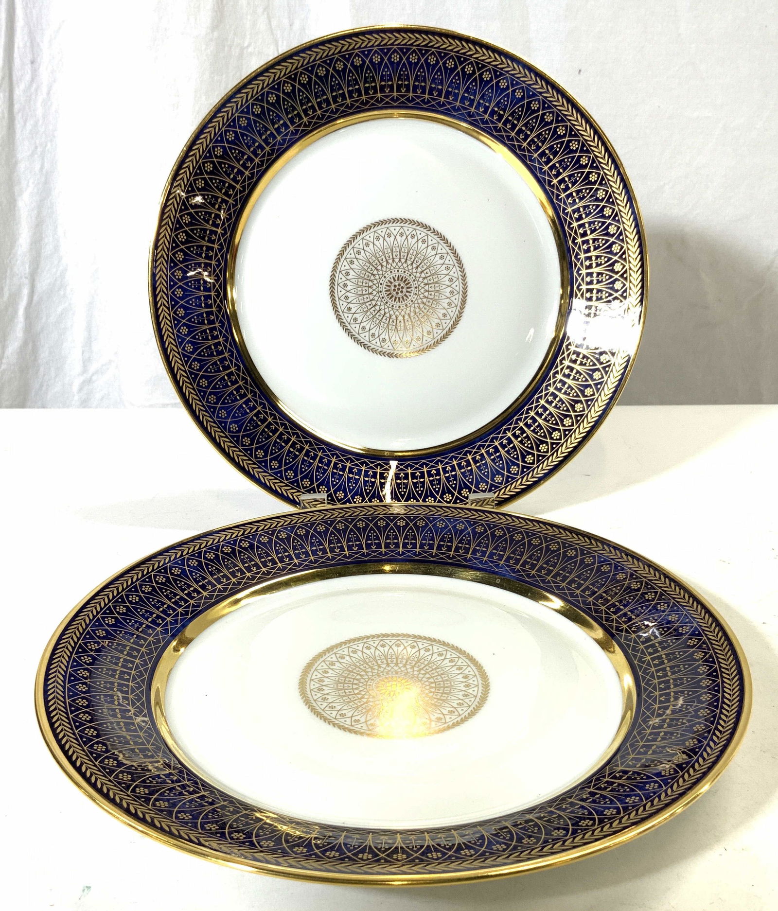 DORE & SEVRES Pair Porcelain Plates (1 of 7)