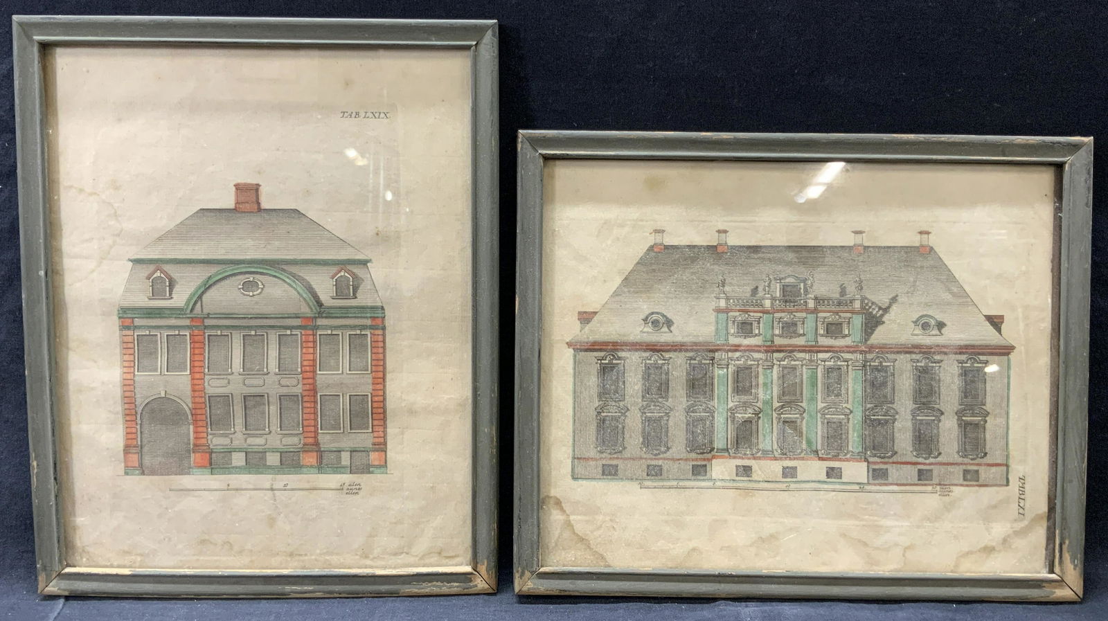 2 Vintage Architectural Plate Etchings (1 of 9)