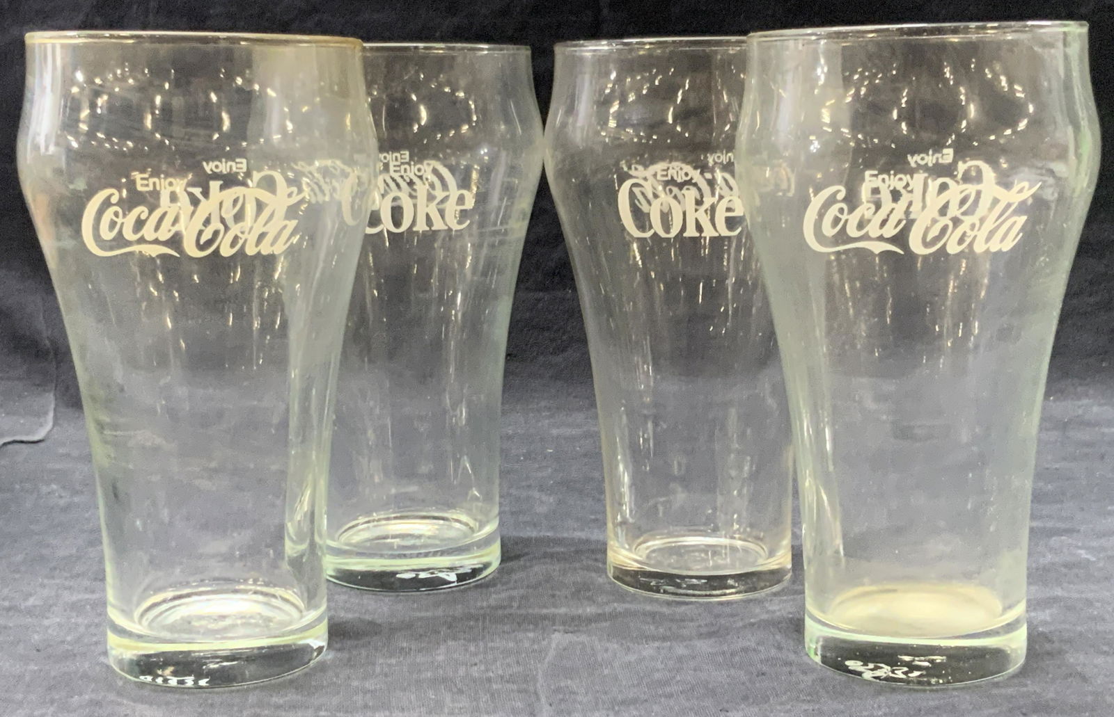 Set 4 Vintage Enjoy Coca Cola Glasses (1 of 7)