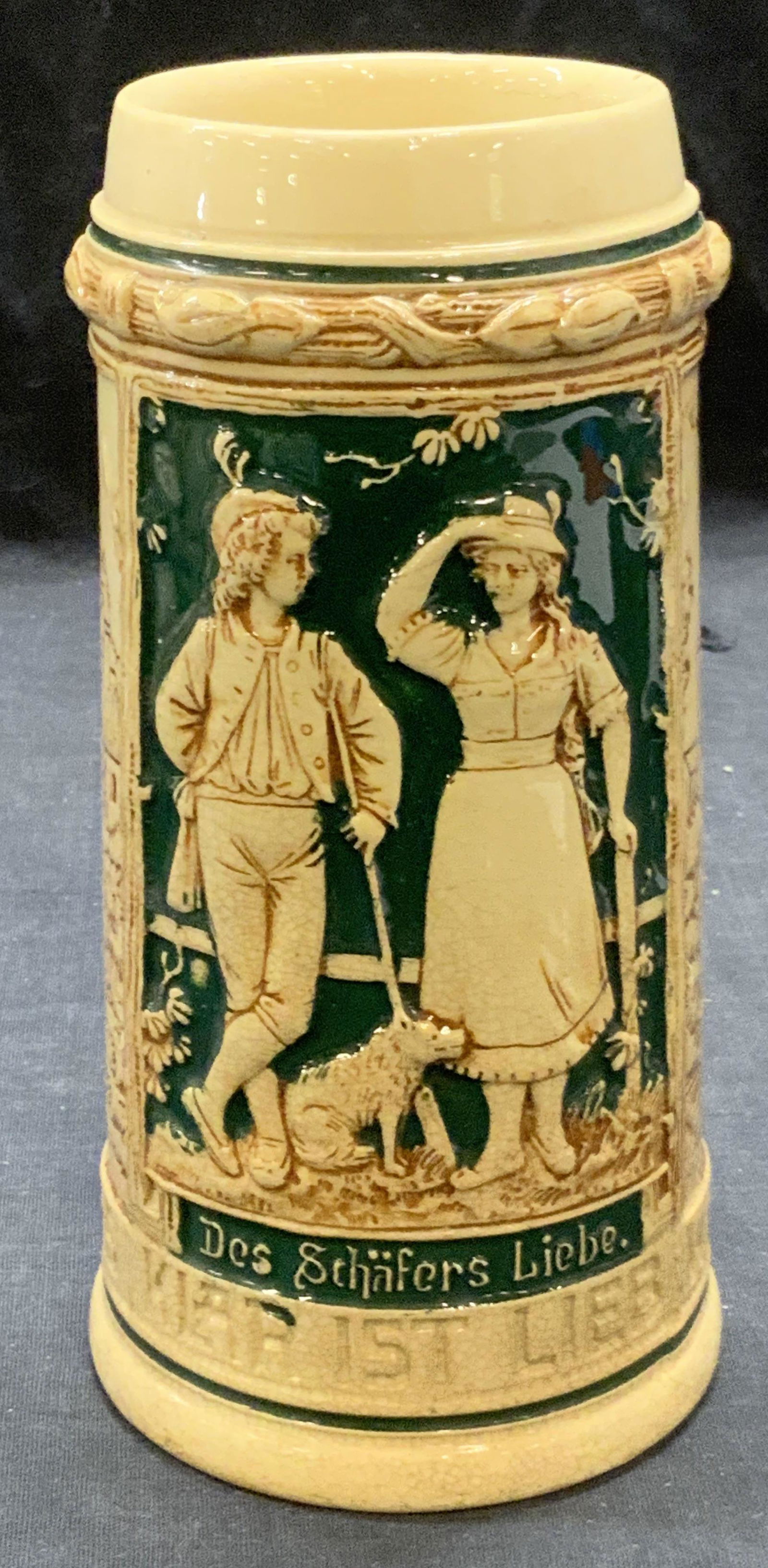 Vintage German Ceramic Beer Stein Auction