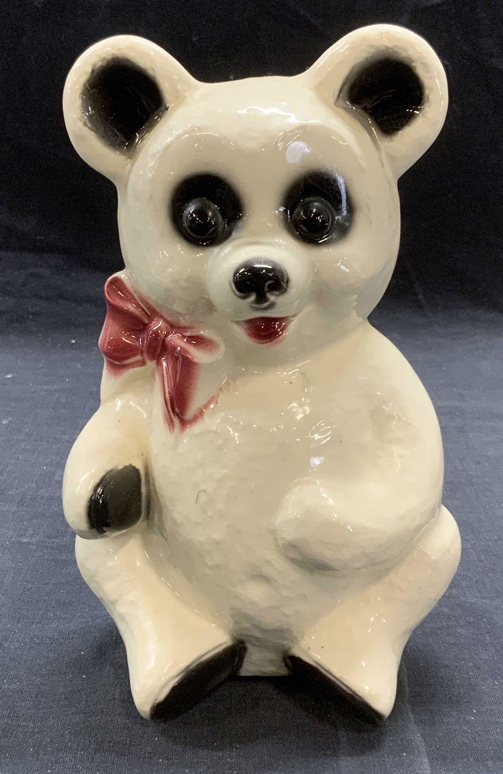 Vintage Porcelain Teddy Bear Coin Bank (1 of 6)