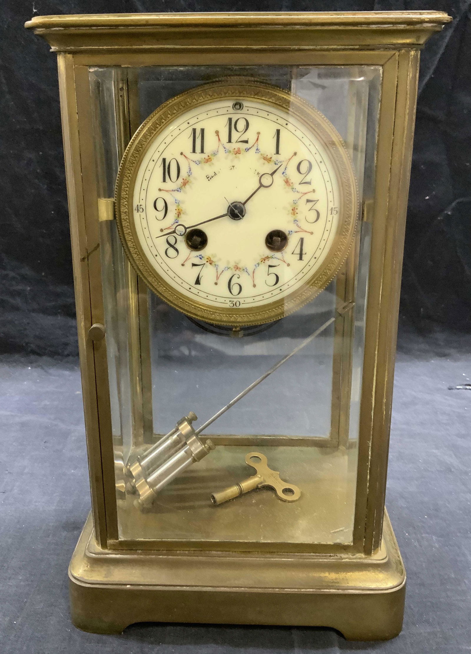 Antique Black Starr & Frost Mantel Clock France (1 of 9)