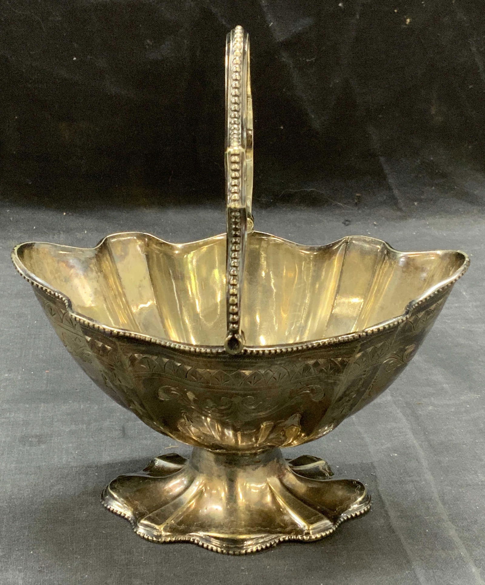 Vintage Silver Plated Footed Basket (1 of 7)