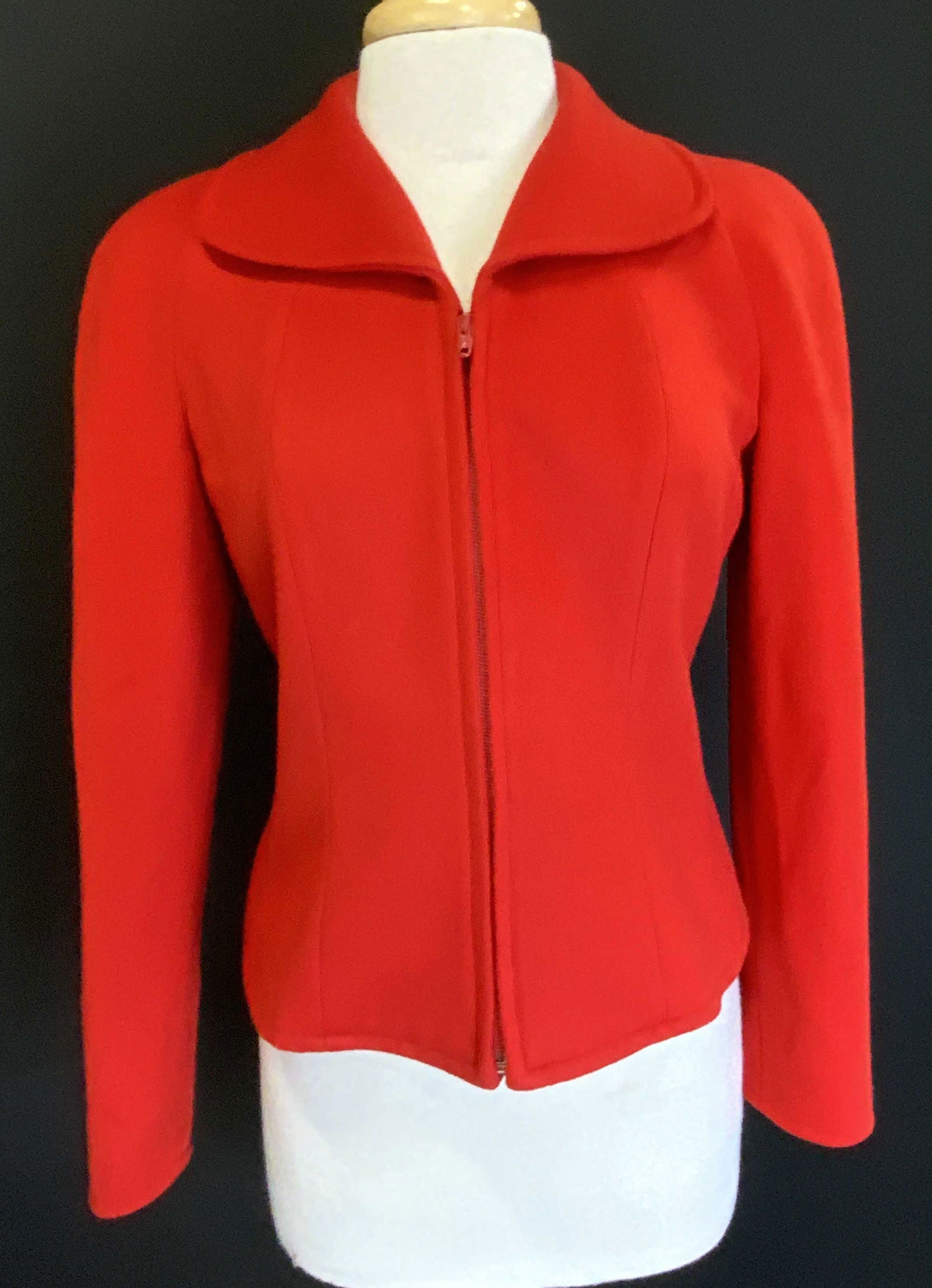 Vintage GIORGIO ARMANI Red Wool Jacket, Italy (1 of 9)