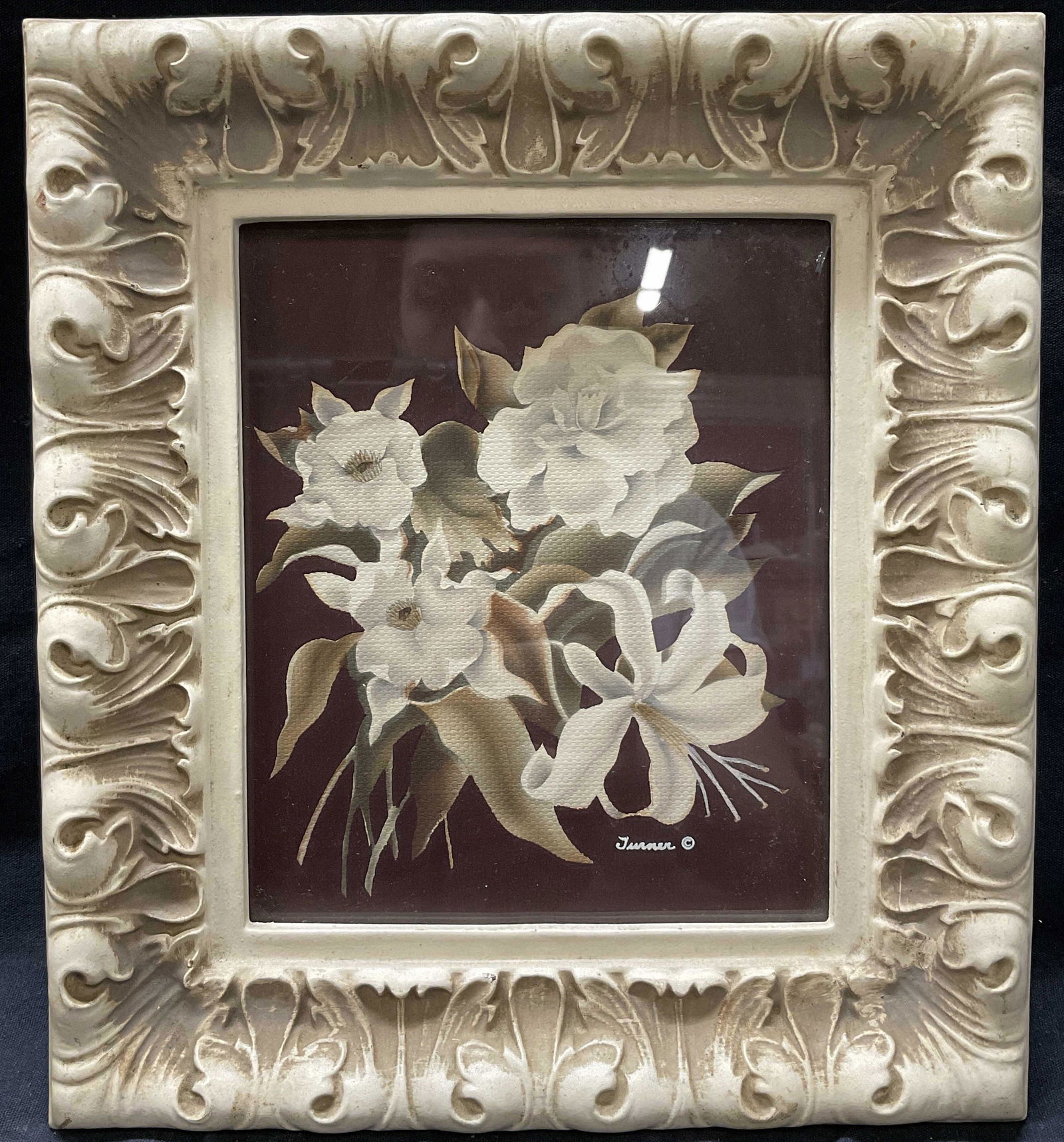 CR Turner Framed Floral Lithograph (1 of 6)