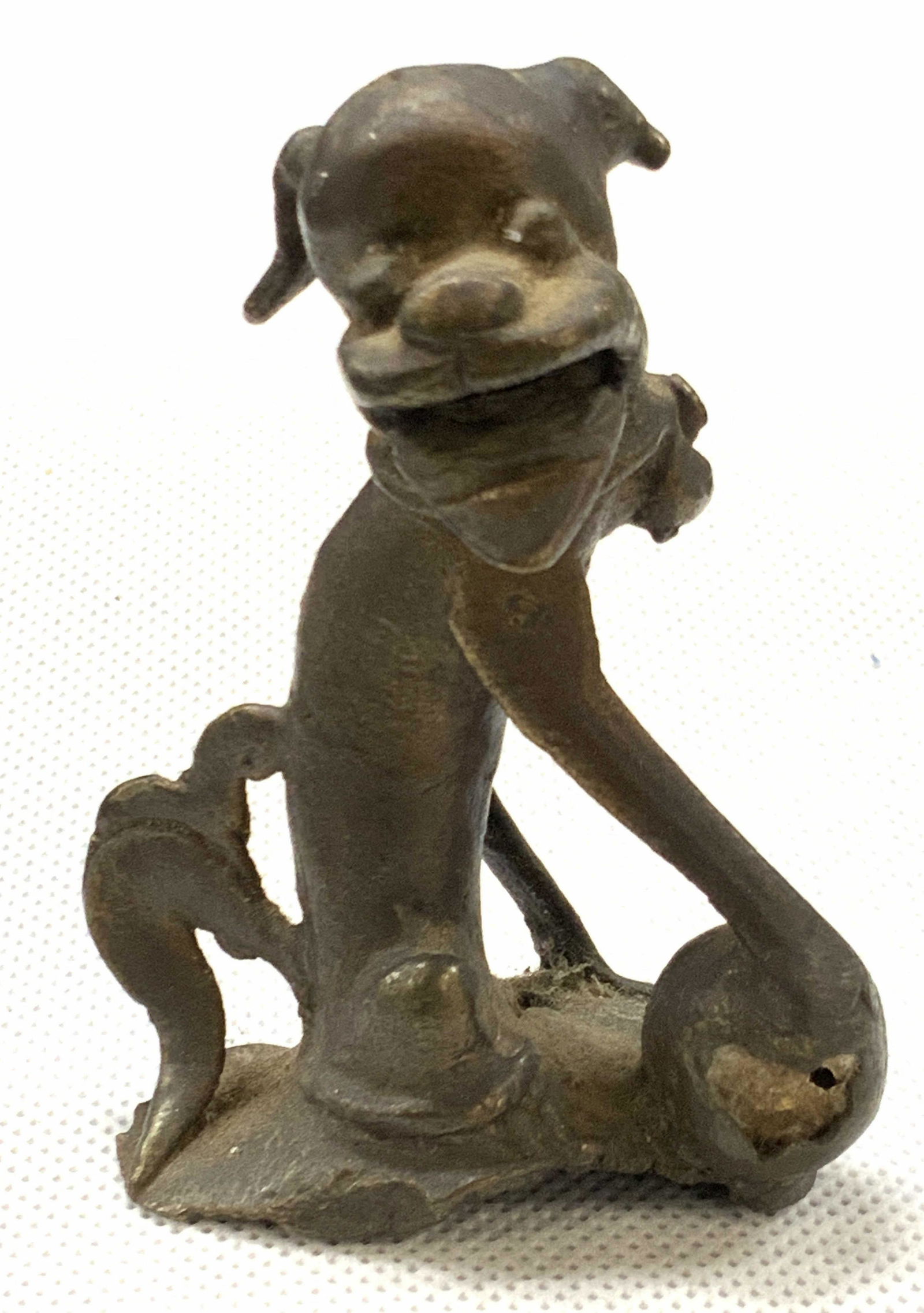 Vintage Artisan Crafted Bronze Dog Figure (1 of 9)