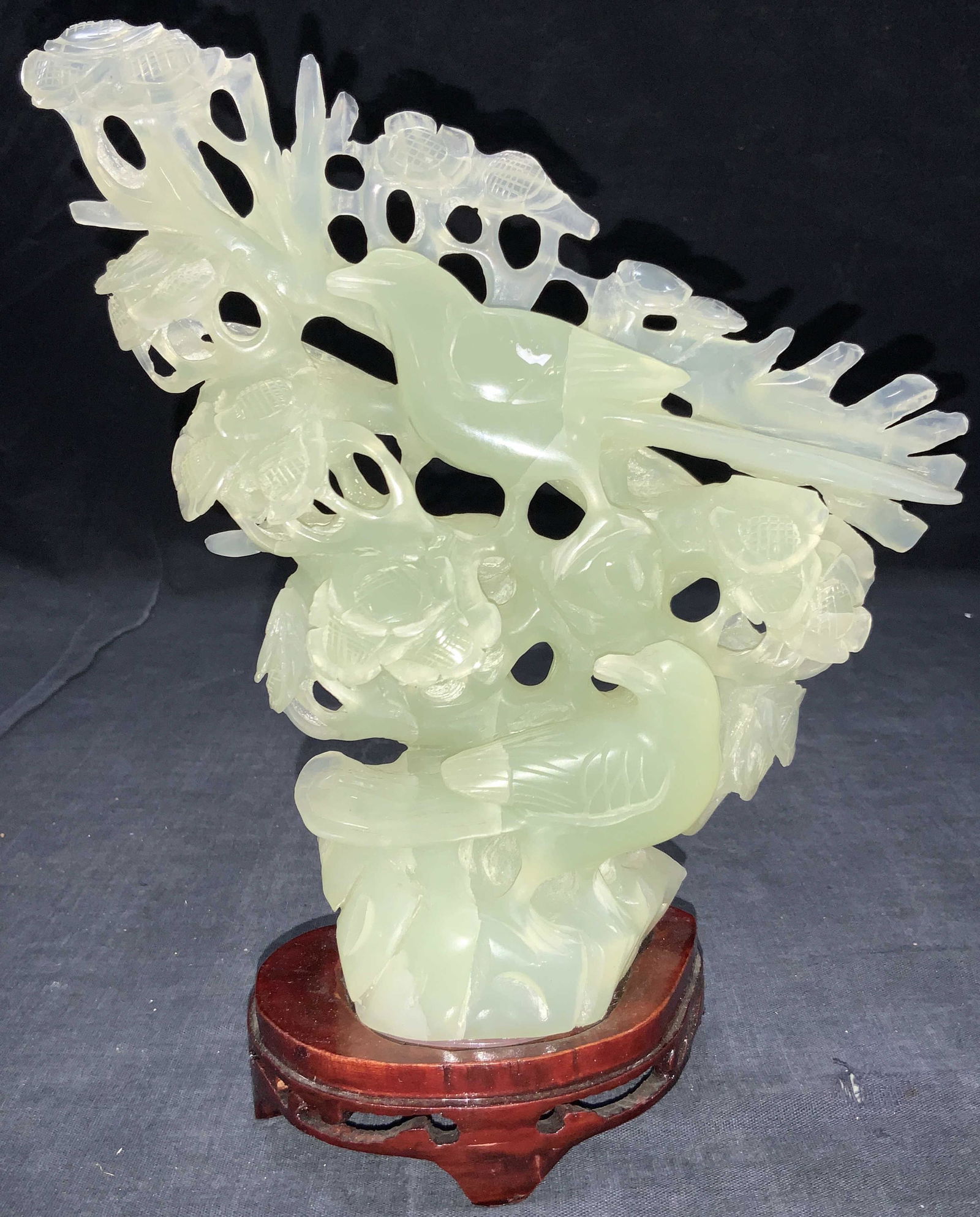 Asian Style Carved Stone Bird Sculpture (1 of 8)