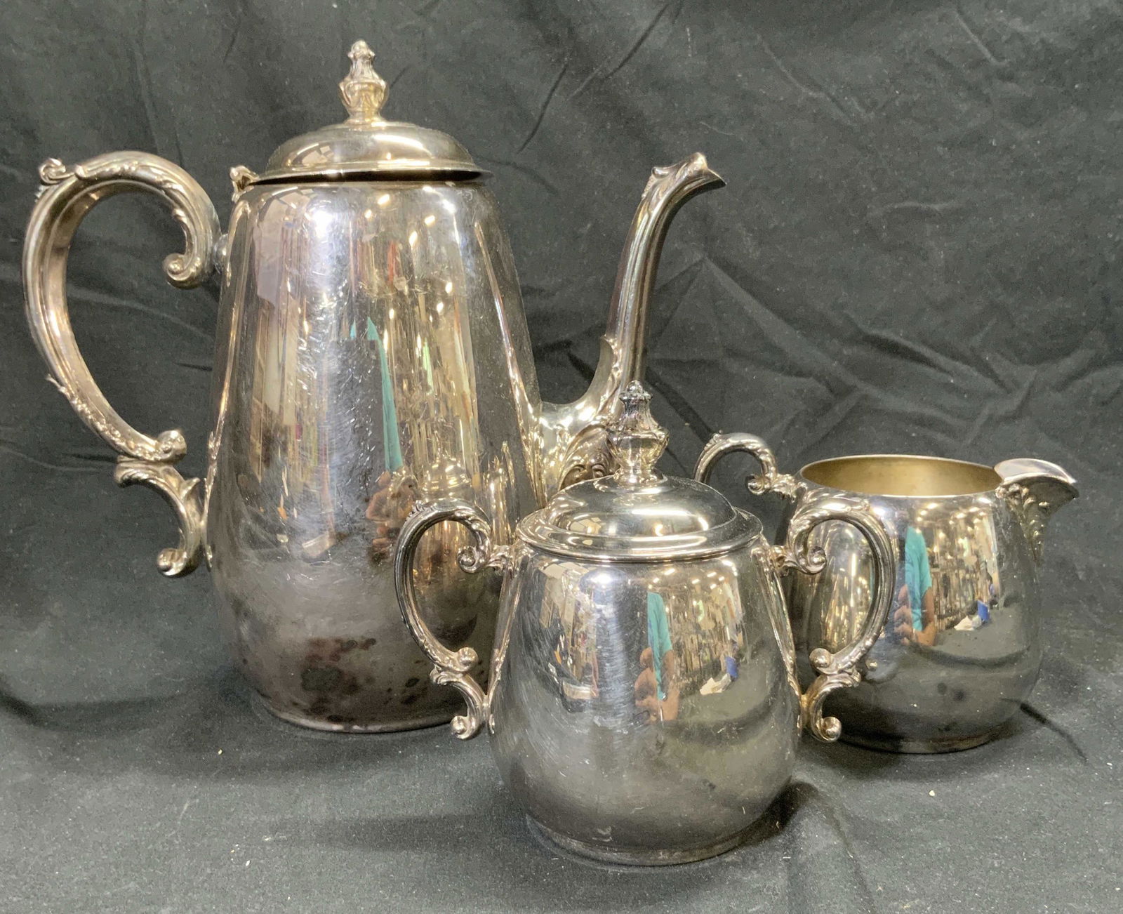 FORBES SET 3 Silver Plated Tea Service (1 of 8)