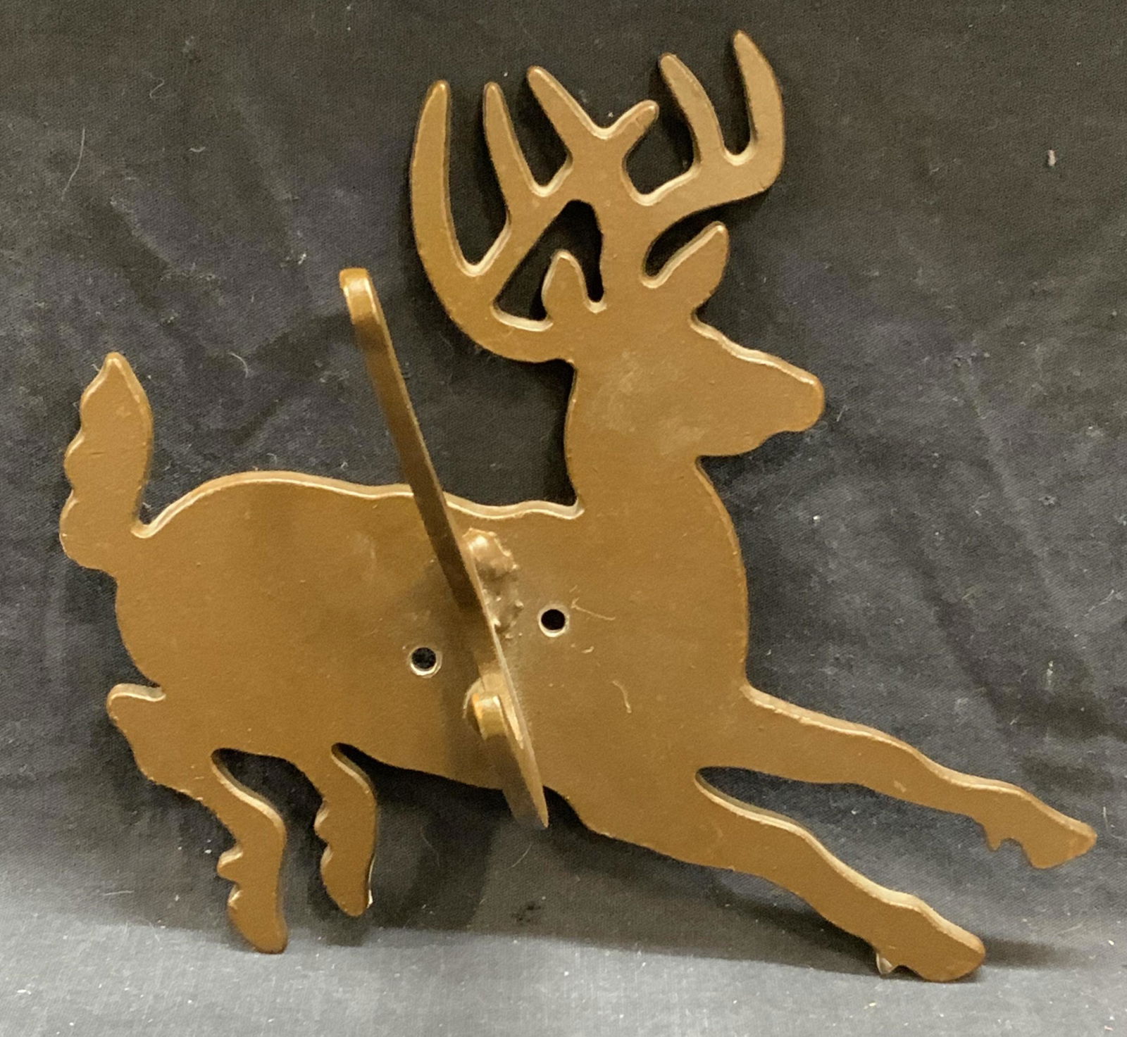 Brown Leaping Stag Enameled Metal Wall Hook (1 of 6)