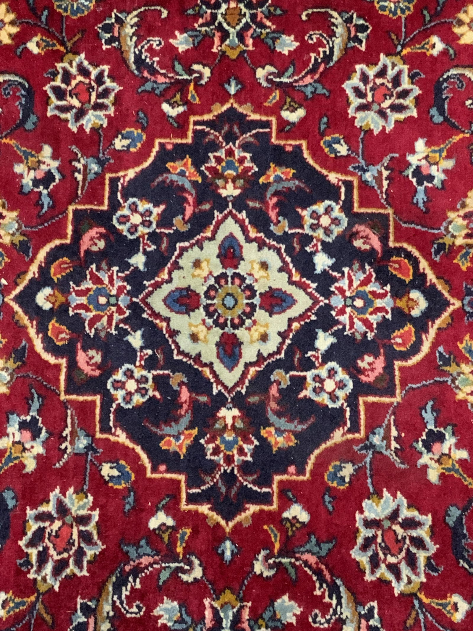 Vintage Red Floral Pattern Persian Rug (1 of 12)