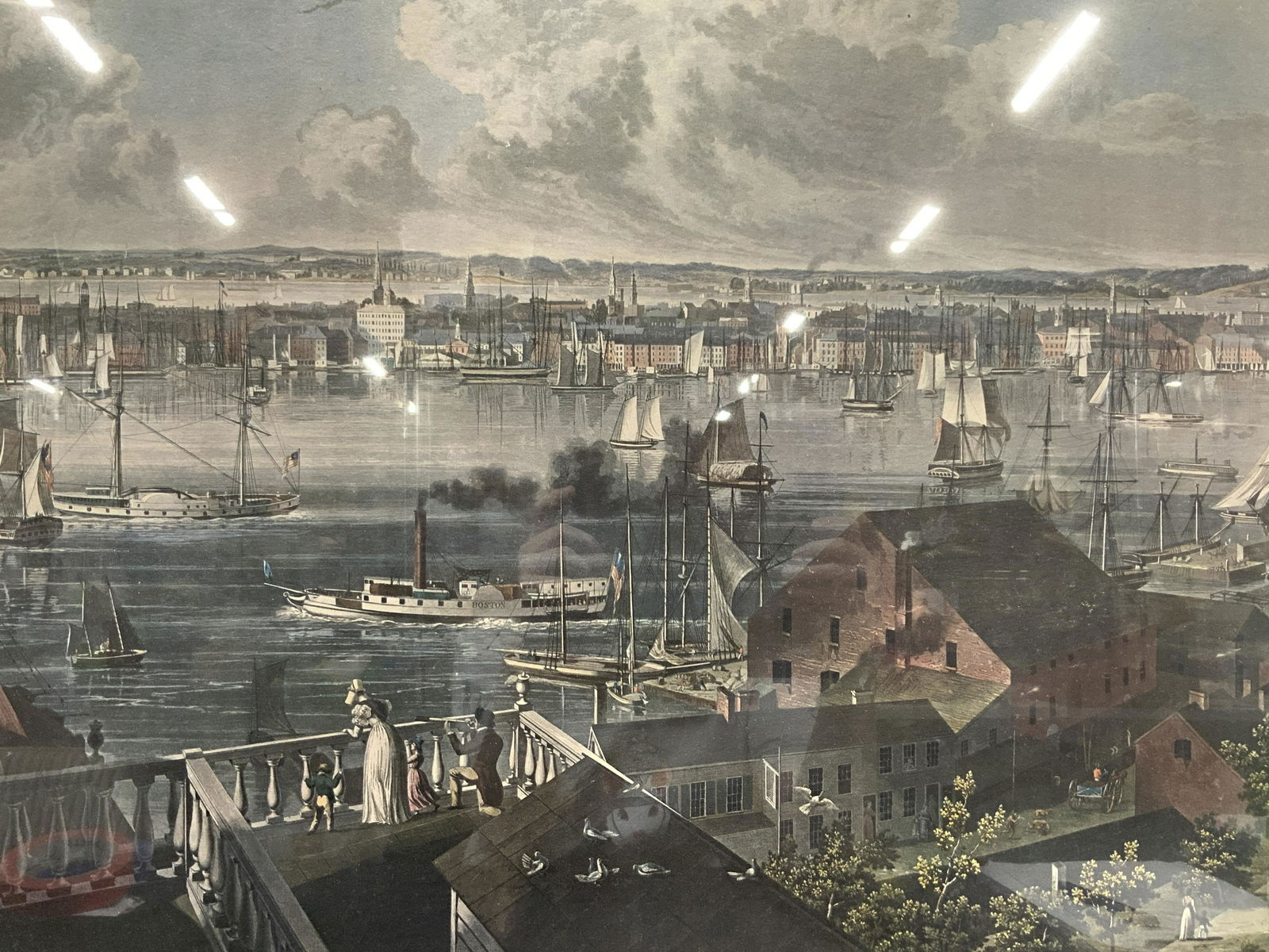 W.J.Bennet Brooklyn Heights Lithograph (1 of 10)