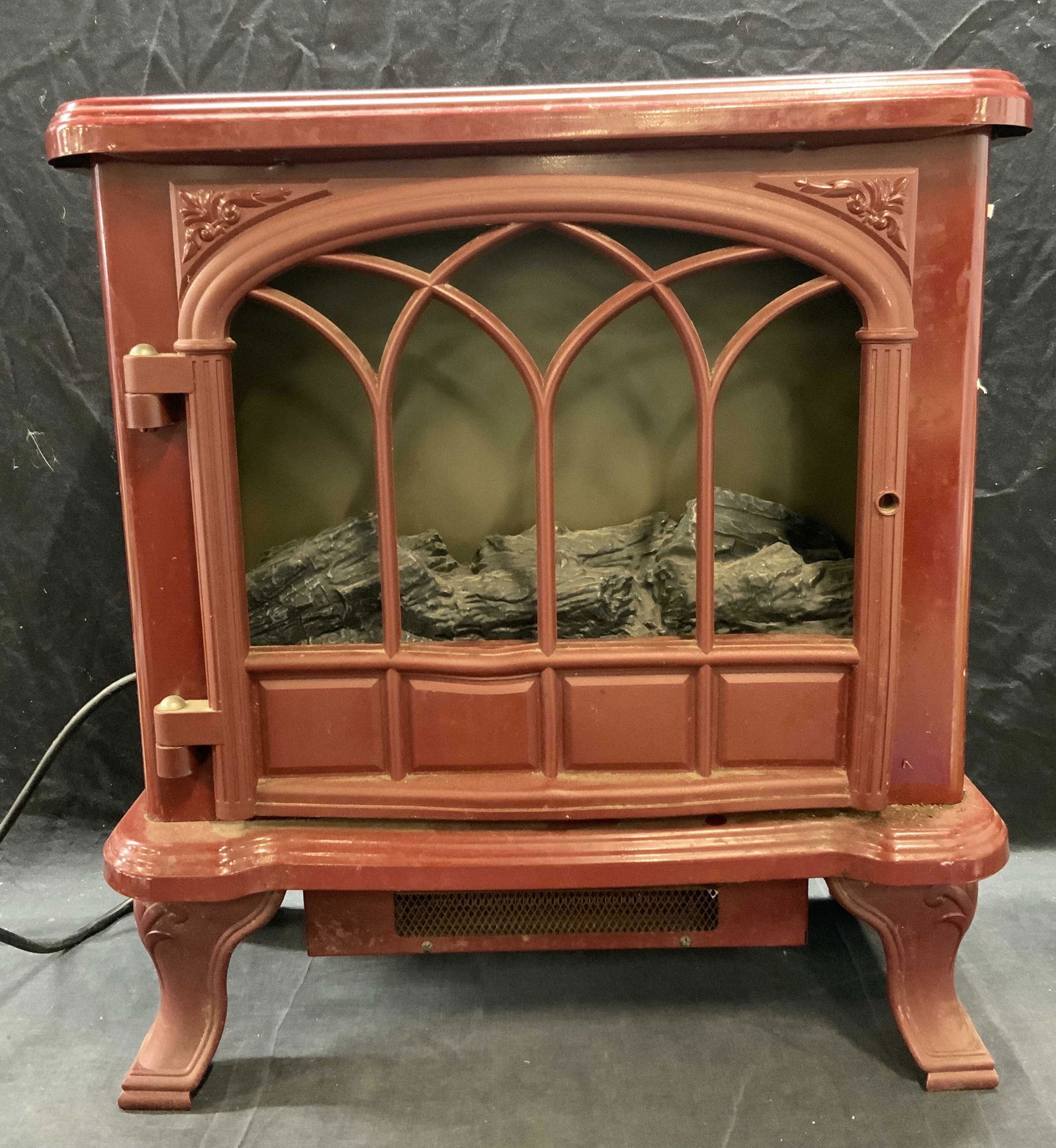 TWIN STAR Red Electronic Fireplace Space Heater (1 of 8)