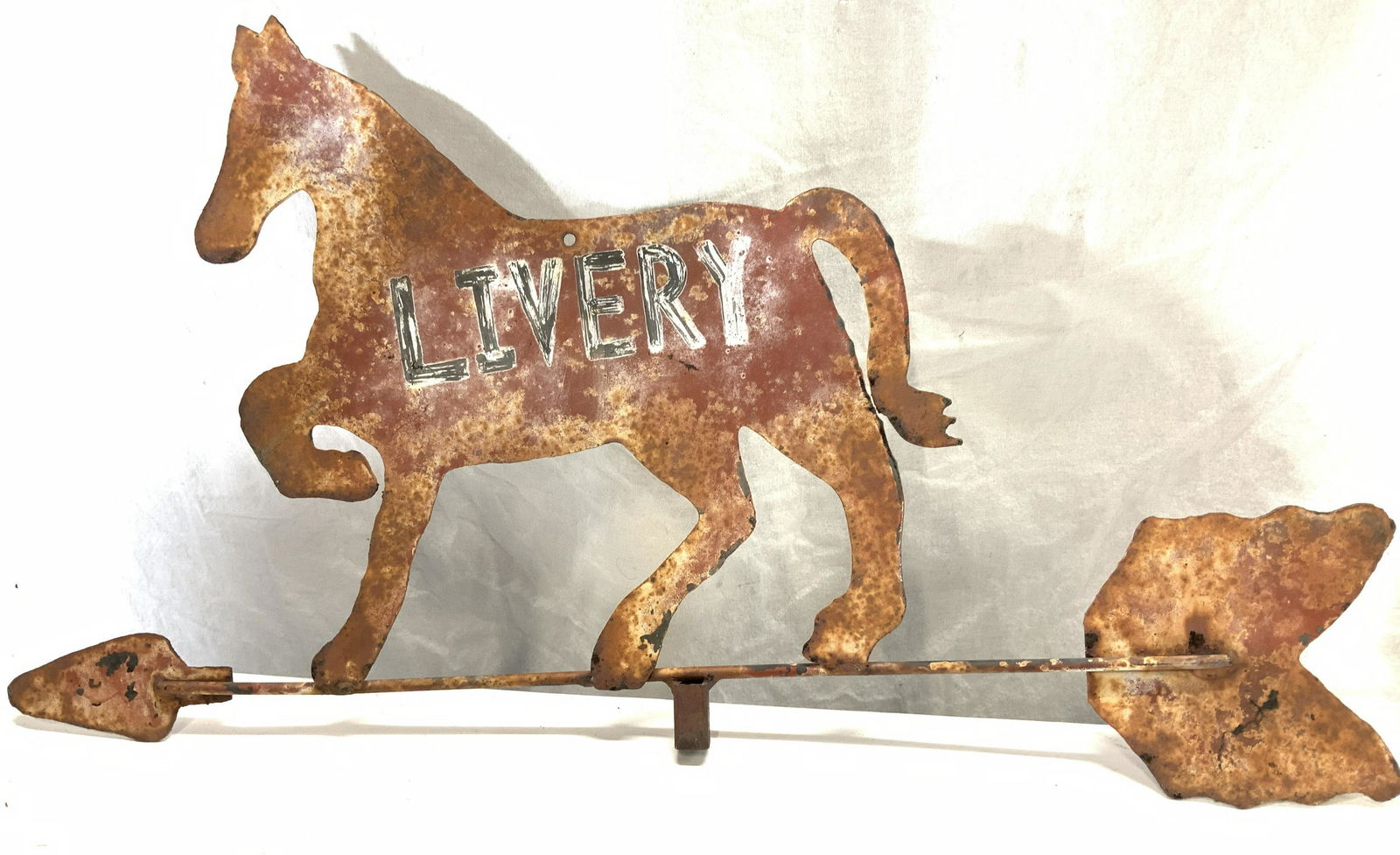 Antique Iron Horse Weathervane Top (1 of 6)