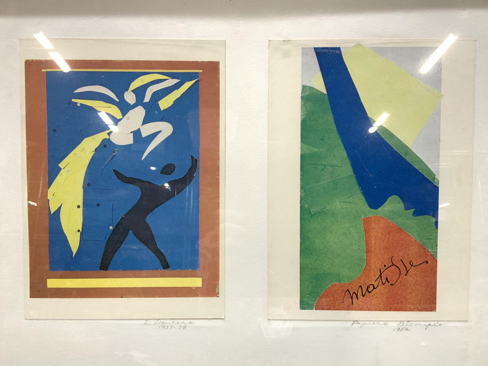 2 Framed Henri Matisse Paper Cut Out Lithographs (1 of 7)