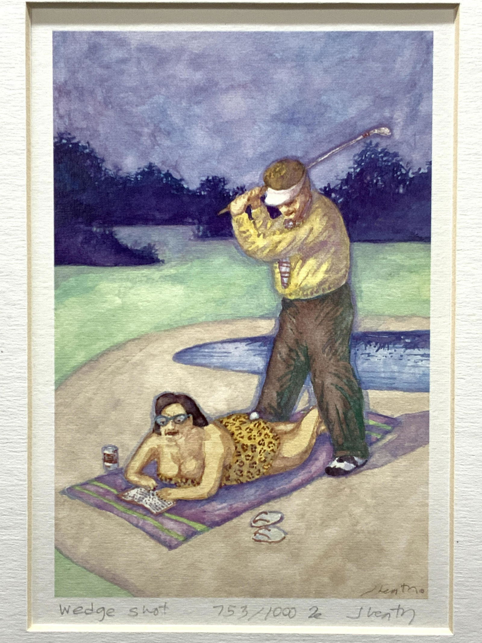 Jonathan Heath Signed Wedge Shot Lithograph (1 of 8)