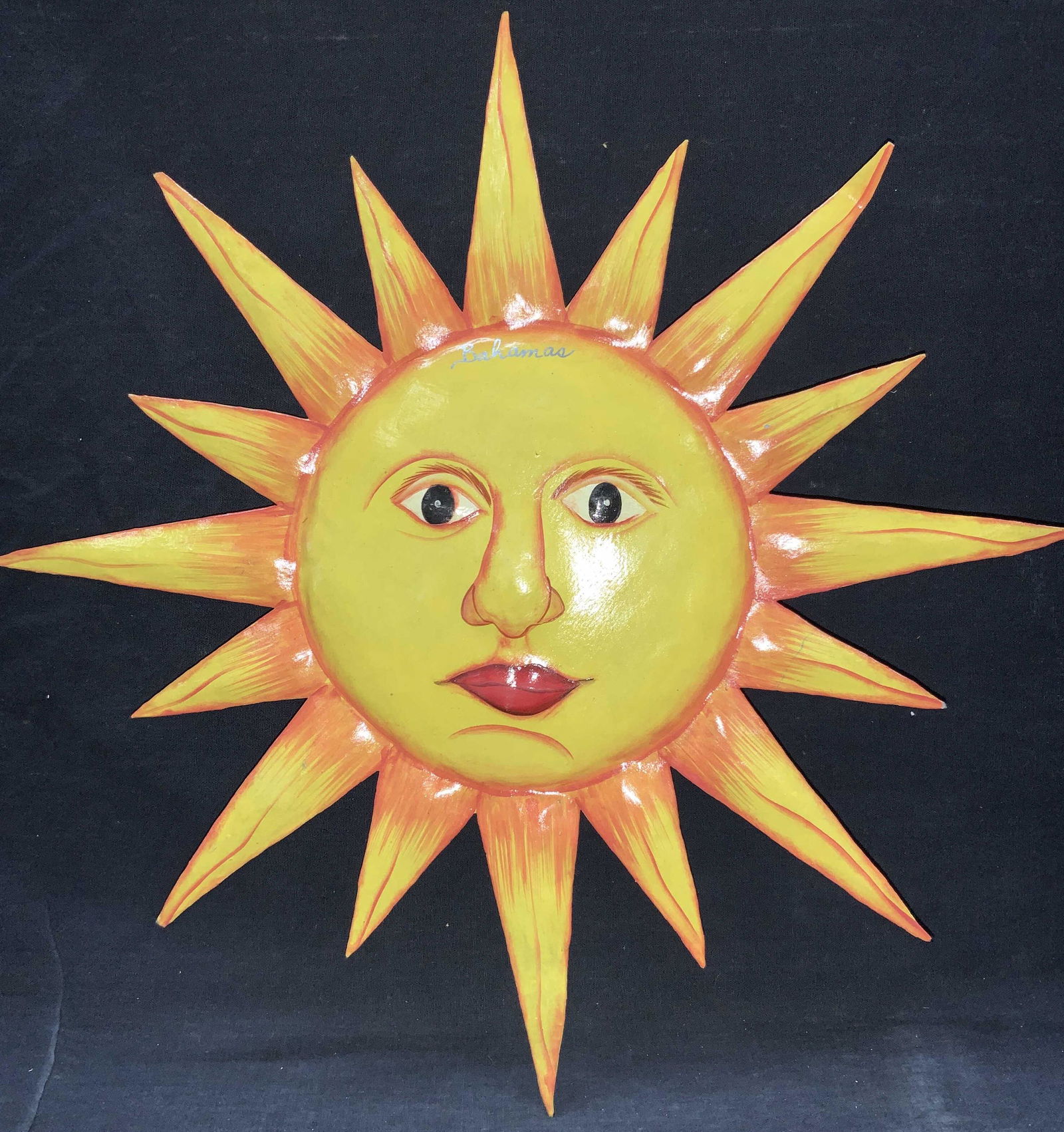 Bahamas Hand Painted Sun Wall Accessory (1 of 6)