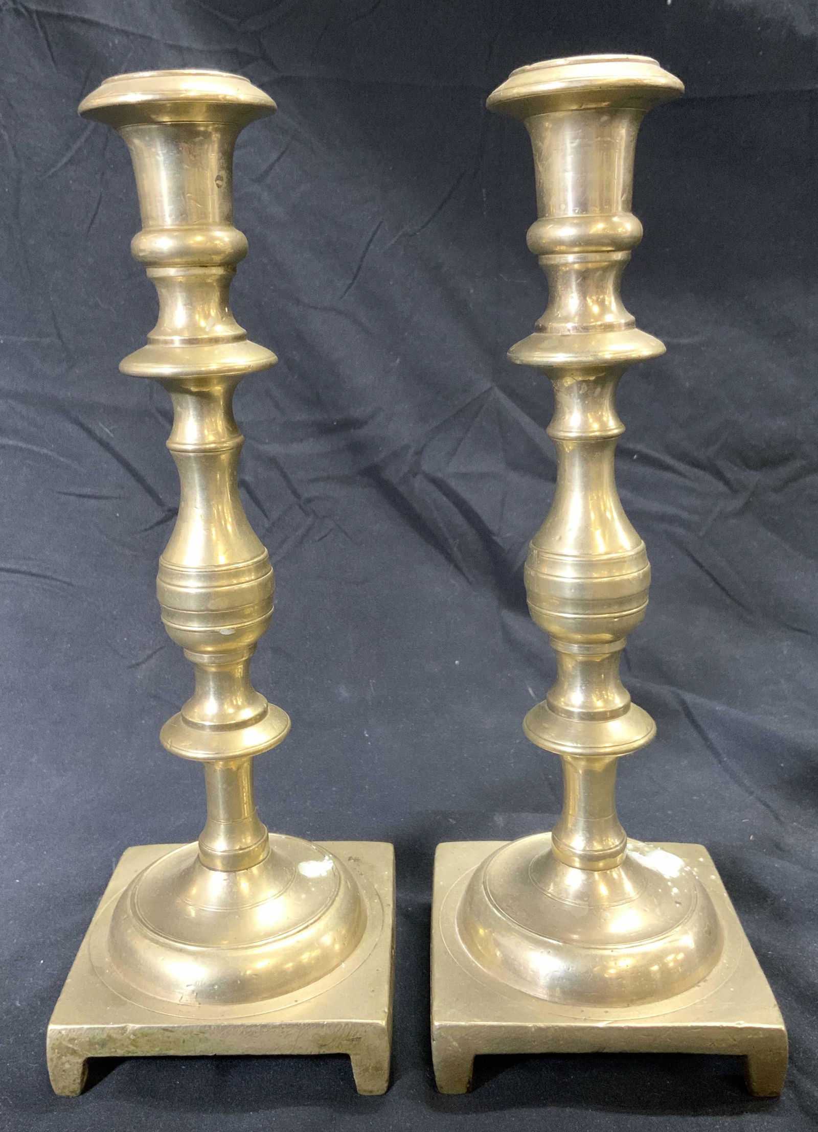 Pair Vintage Brass Candlesticks Tabletop Decor (1 of 6)