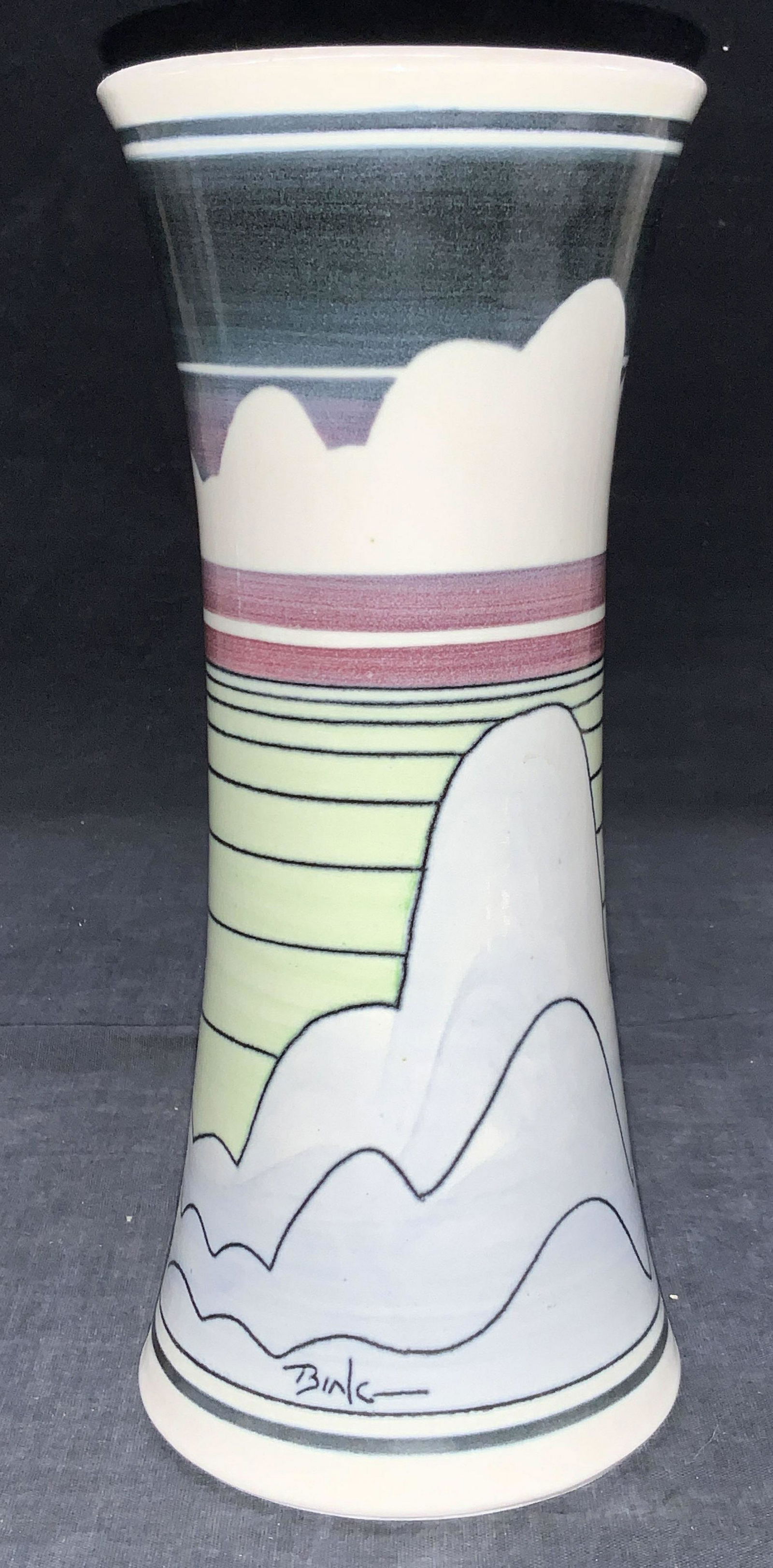 Signed Artisan Mid Western Style Pottery Vessel (1 of 7)