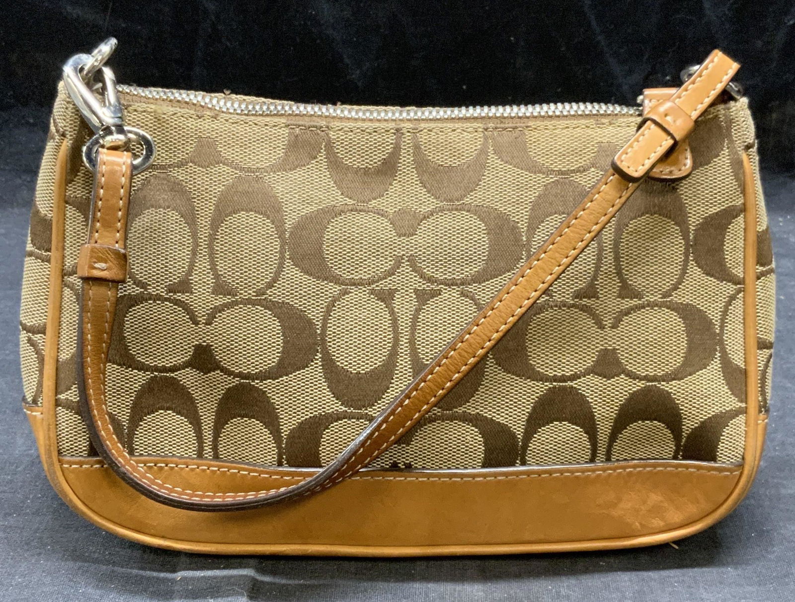 COACH Brown Monogram Handbag (1 of 7)