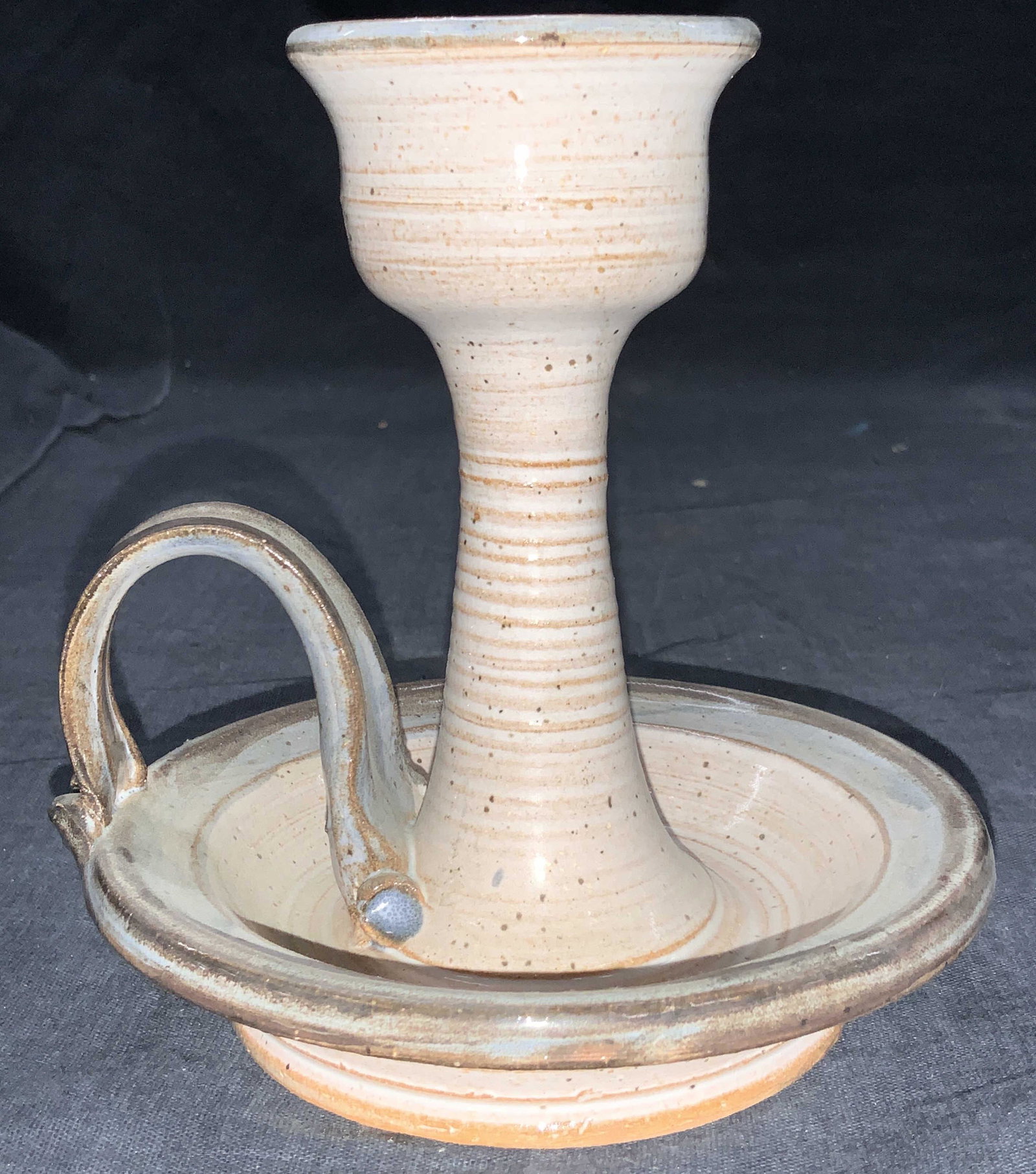 Artisan Signed Ceramic Candle Holder (1 of 6)