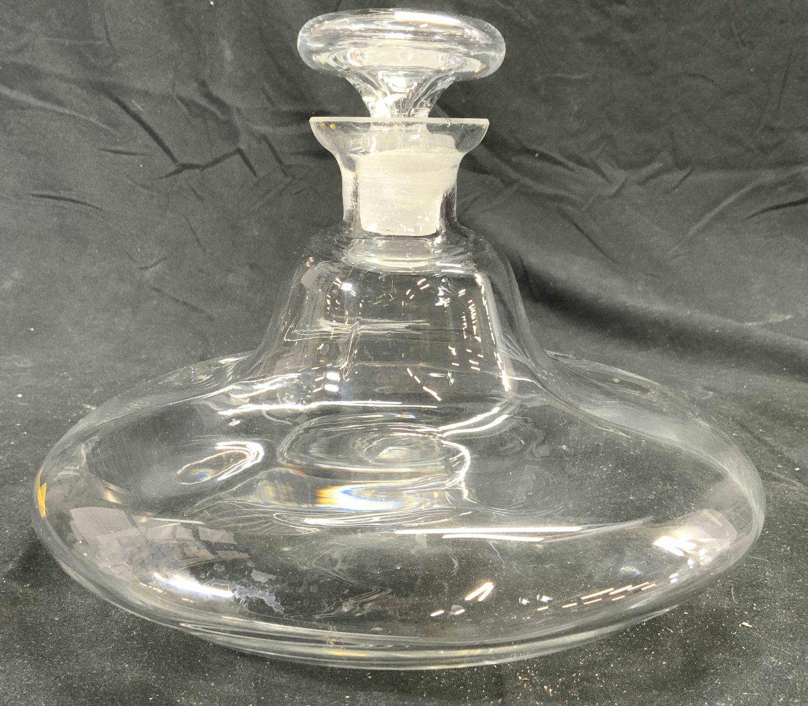 Art Glass Ships Decanter Vessel W Stopper Auction