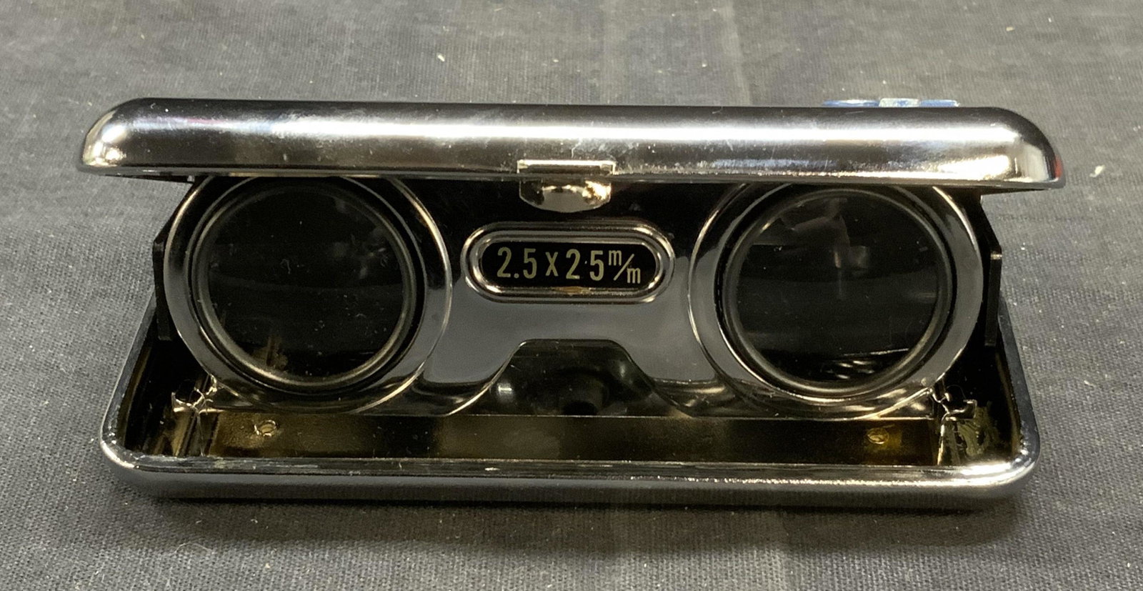 Vintage Butterfly Blue Folding Binoculars, Japan (1 of 6)