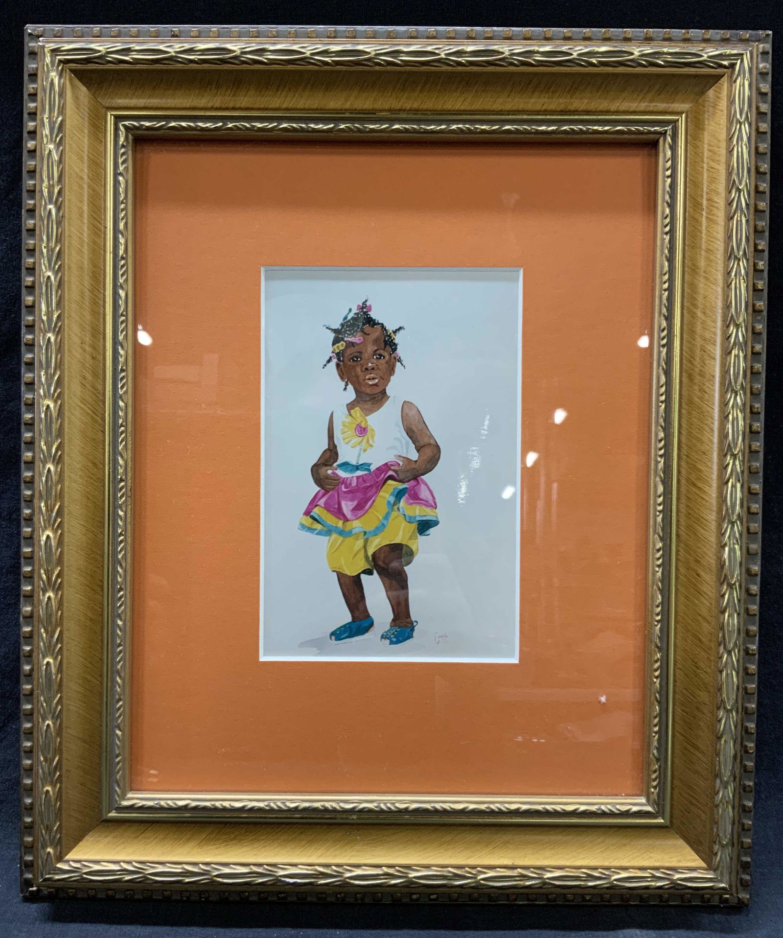 Framed Child Lithograph (1 of 6)