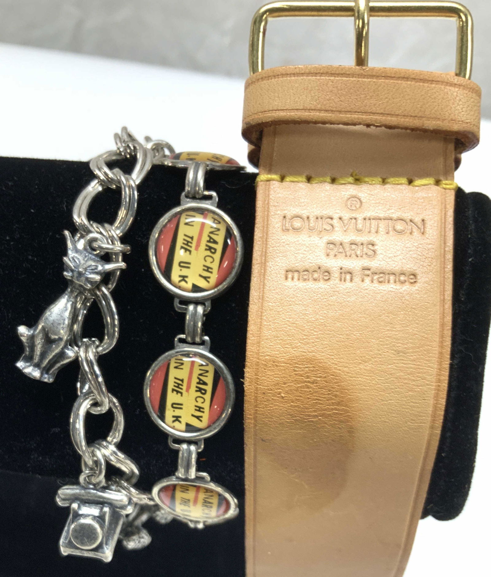 3, Leather Louis Vuitton Buckle Bracelet, more (1 of 7)