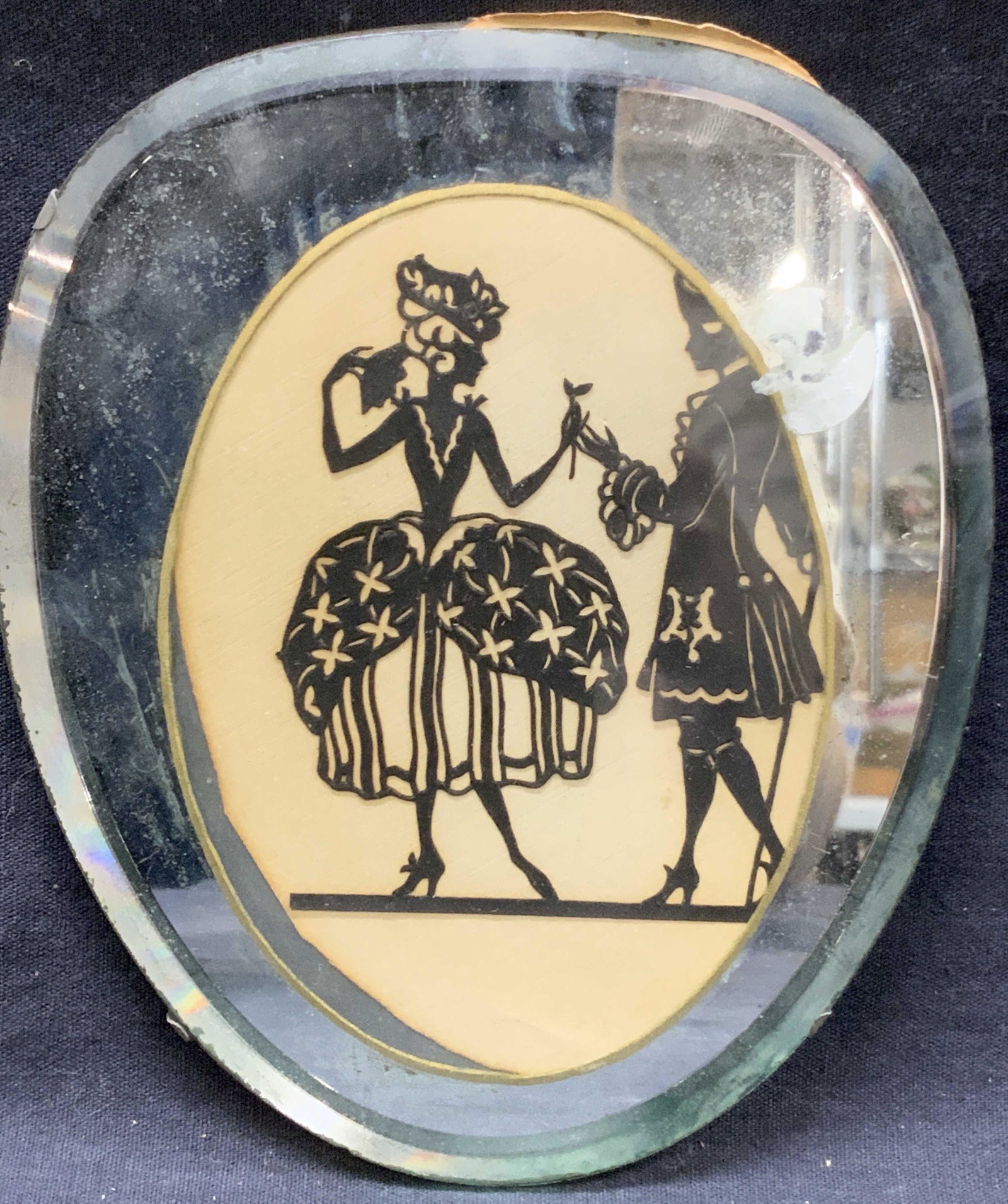 French Style Black Cut Paper Silhouette Art (1 of 8)