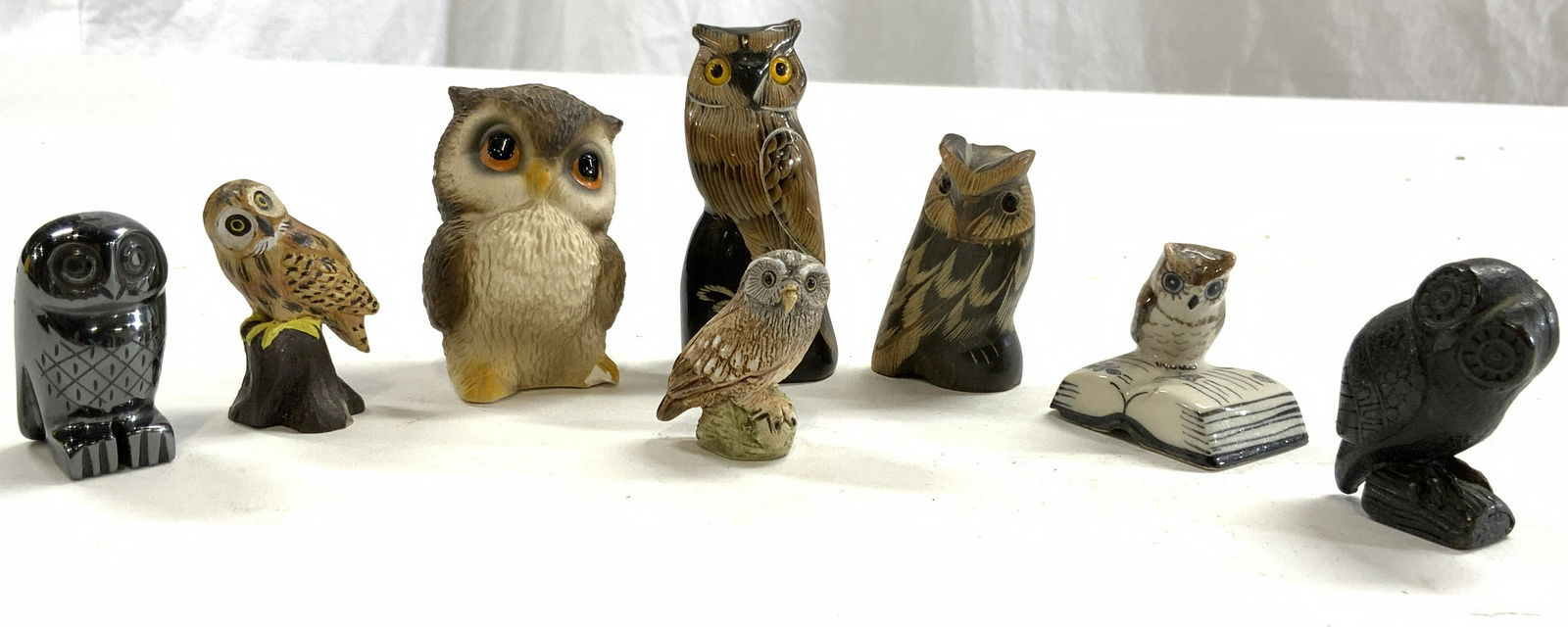 Lot 8 Assorted Owl Figures (1 of 9)