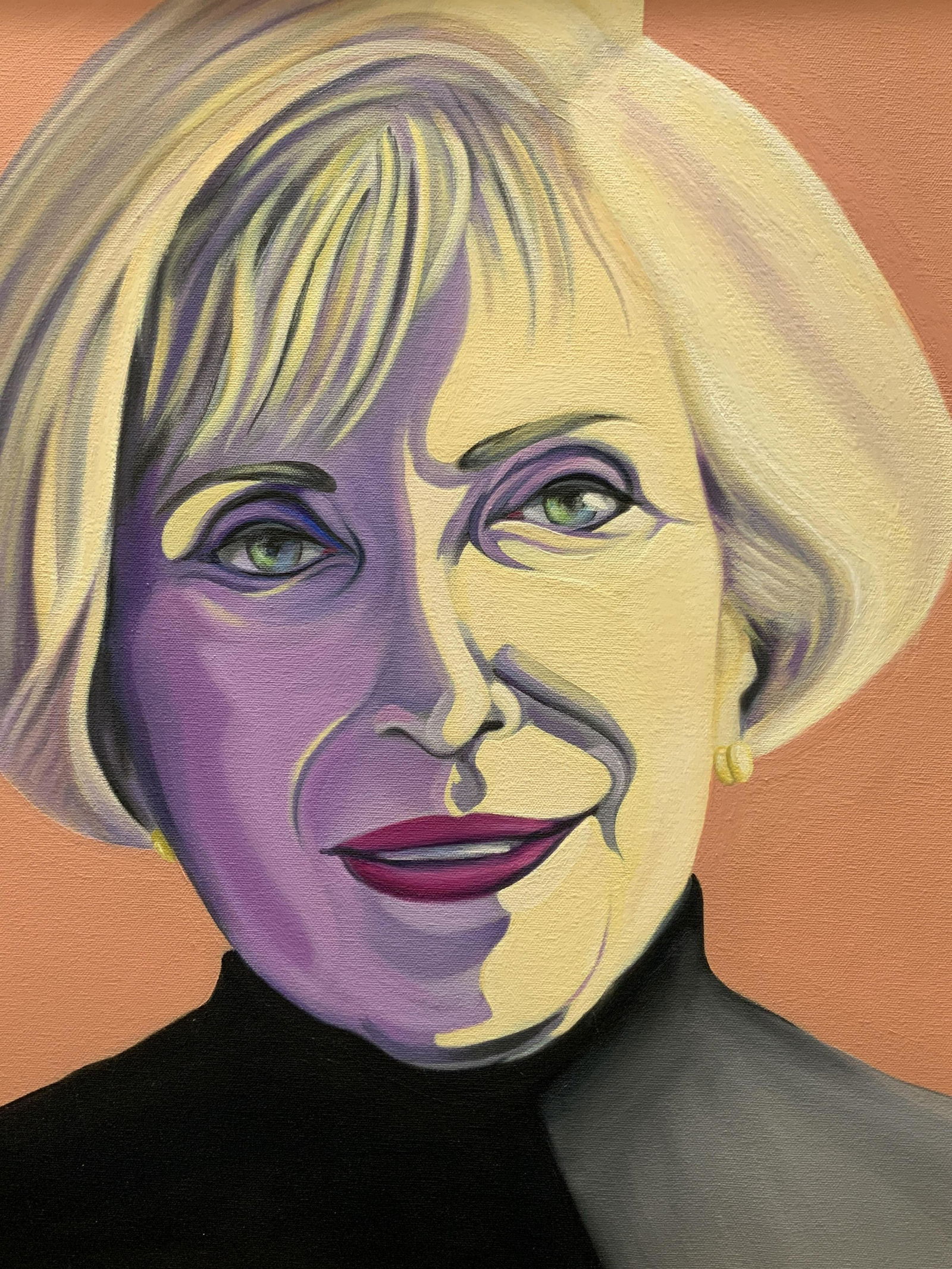 Framed Acrylic Portrait Painting (1 of 6)