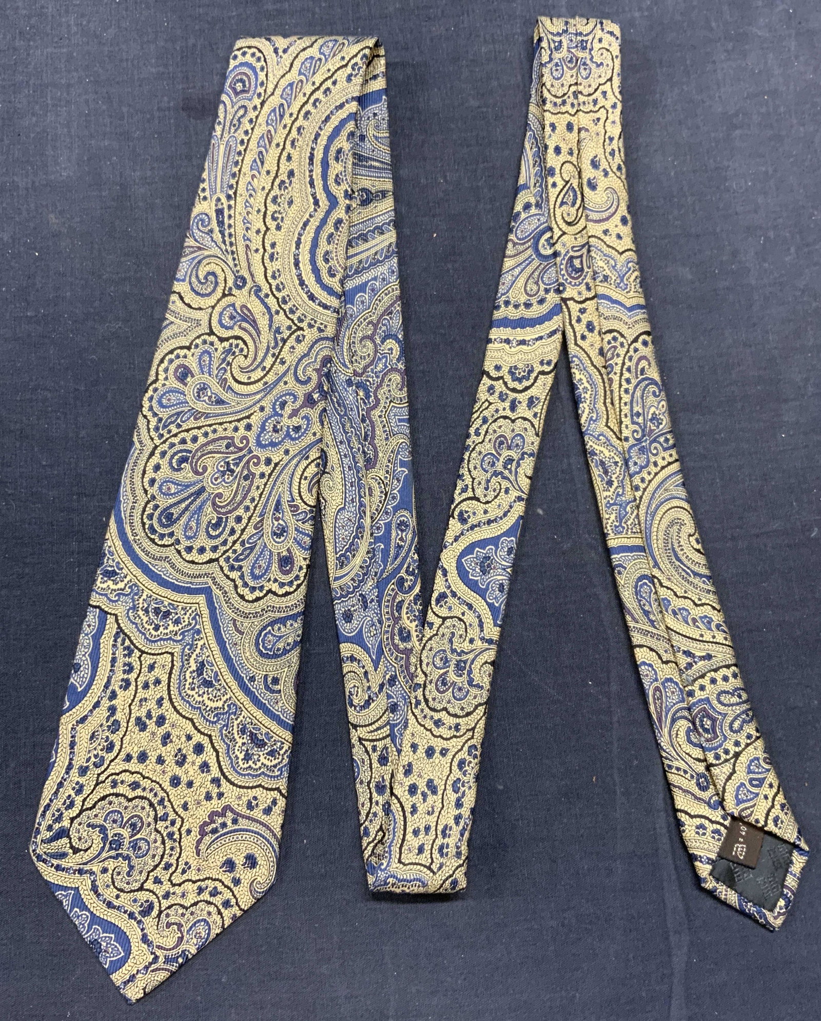 GIVENCHY Green/Blue Silk Paisley Tie Italy: GIVENCHY green and blue silk tie with paisley print. Made in Italy. 58 inches long. Gently worn. GIVENCHY, givens tie, mens luxury tie, mens luxury accessories, mens silk tie, mens paisley tie, mens a