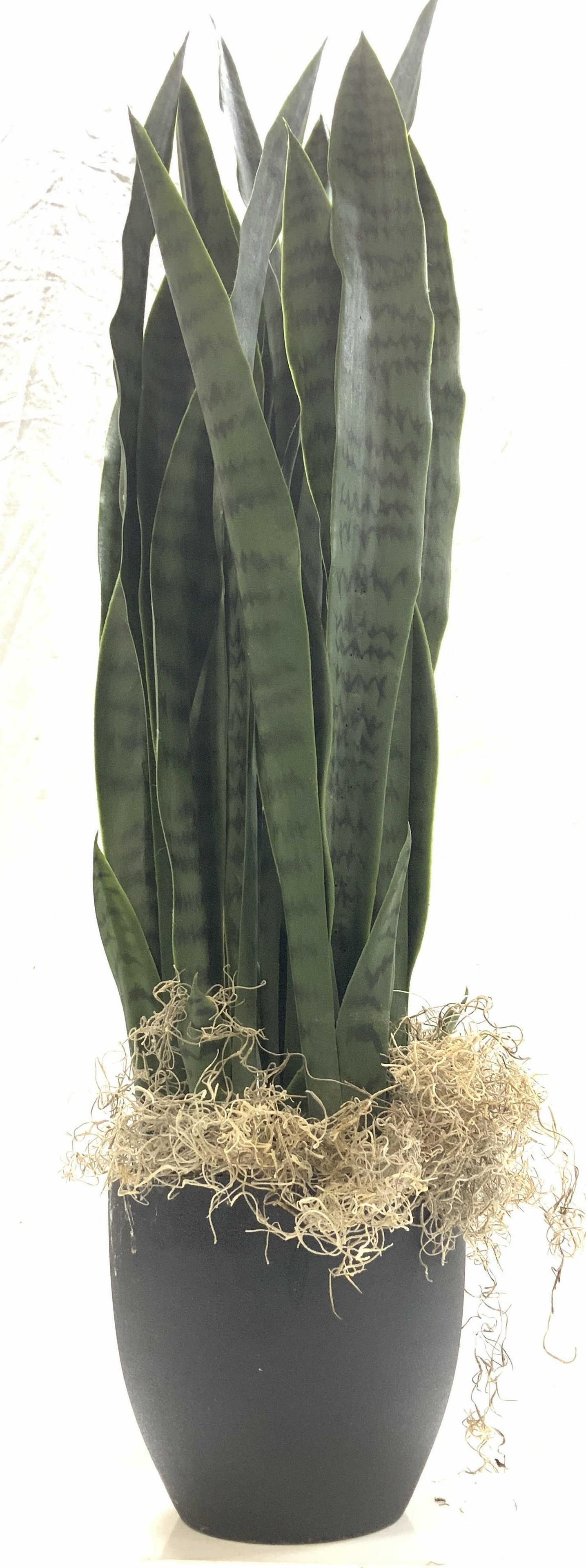 Indoor Faux Garden Plant, Wicker Basket (1 of 6)