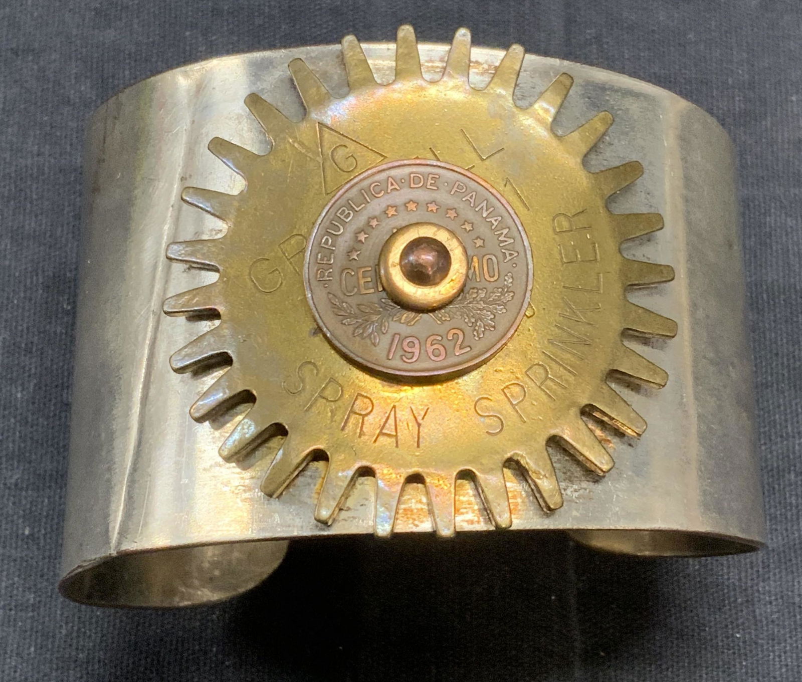 Arts & Crafts Mixed Metals Cuff Bracelet (1 of 6)