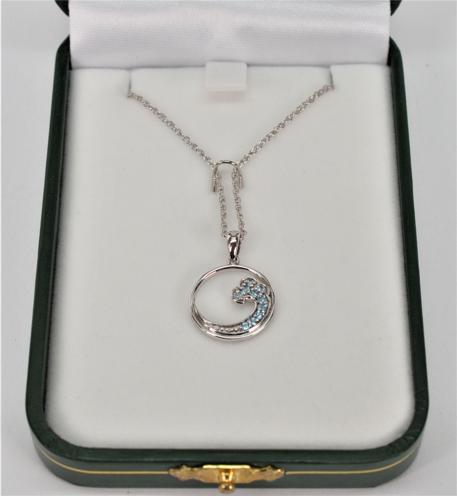 Sterling Silver Ocean Wave Necklace (1 of 4)