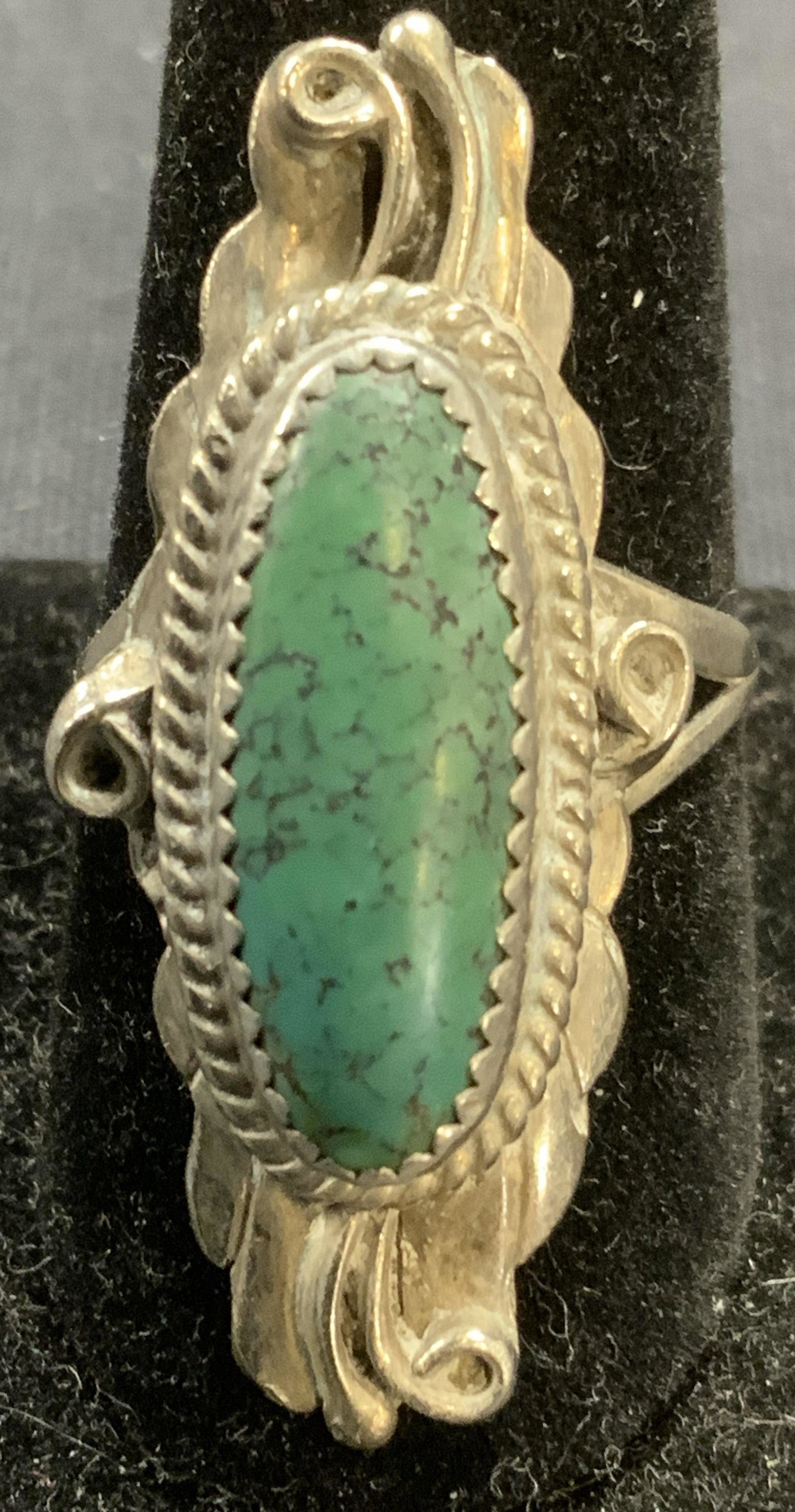T BENALLY Sterling Silver & Turquoise Ring (1 of 6)