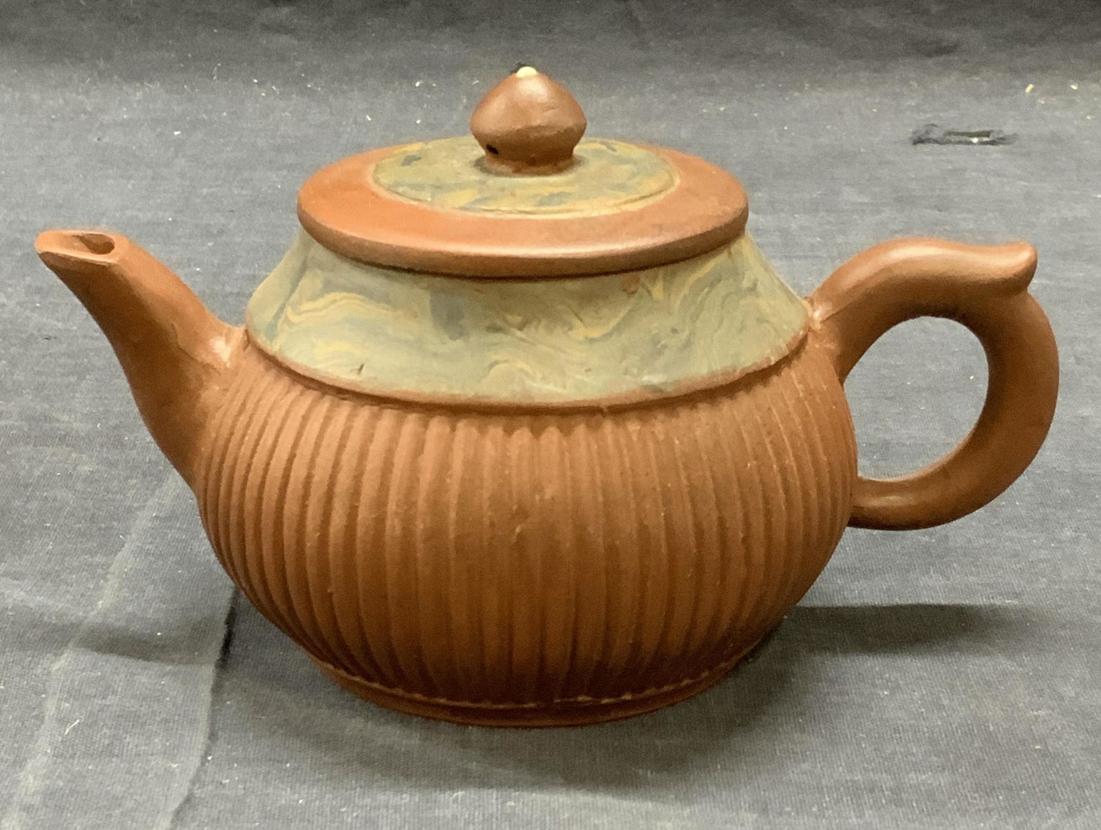Signed Chinese Yixing Pottery Zisha Teapot (1 of 6)