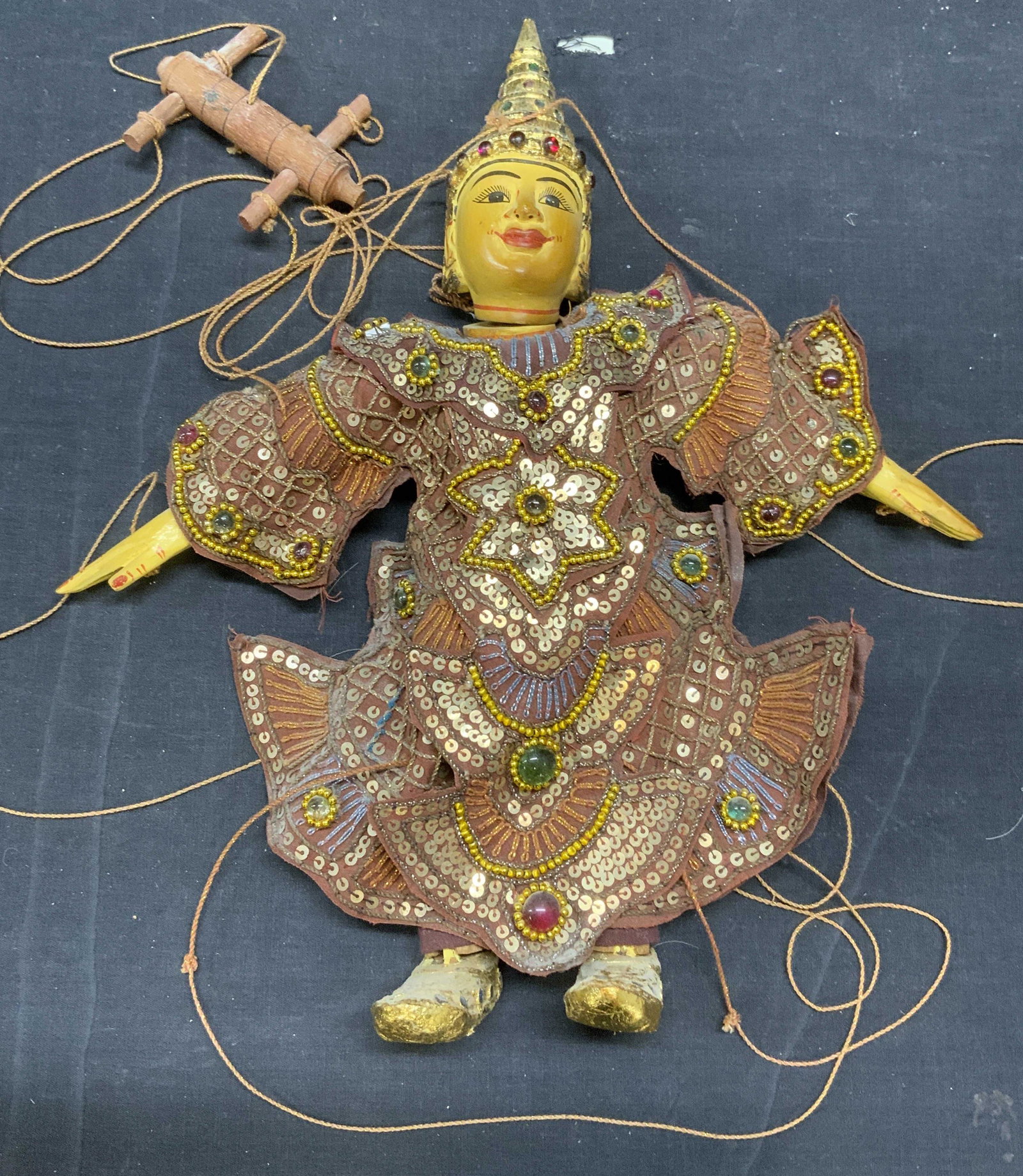 Hand Crafted Tibetan Figural Marionette Puppet (1 of 8)