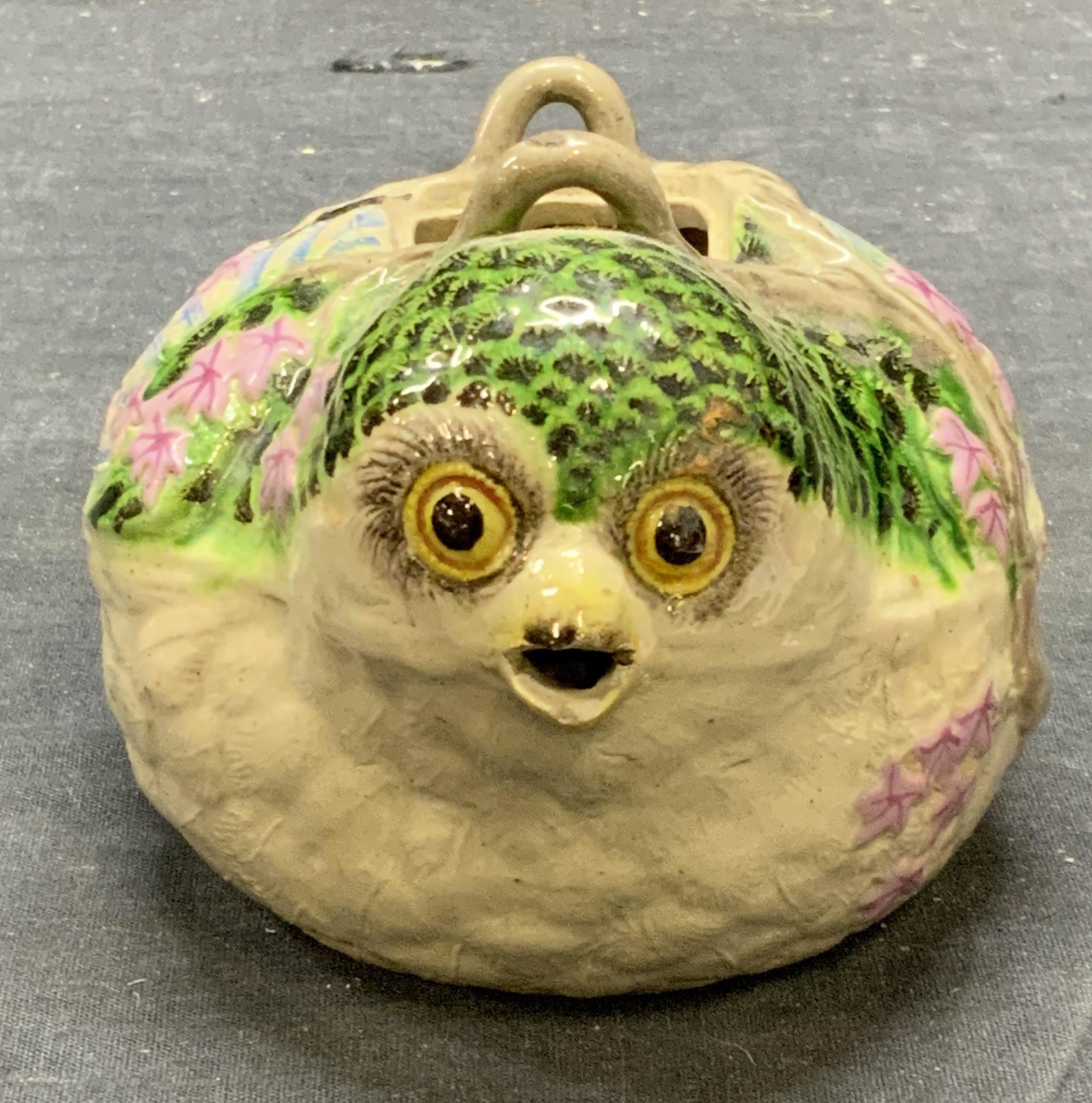 Vintage Art Pottery Bird Teapot Vessel (1 of 6)