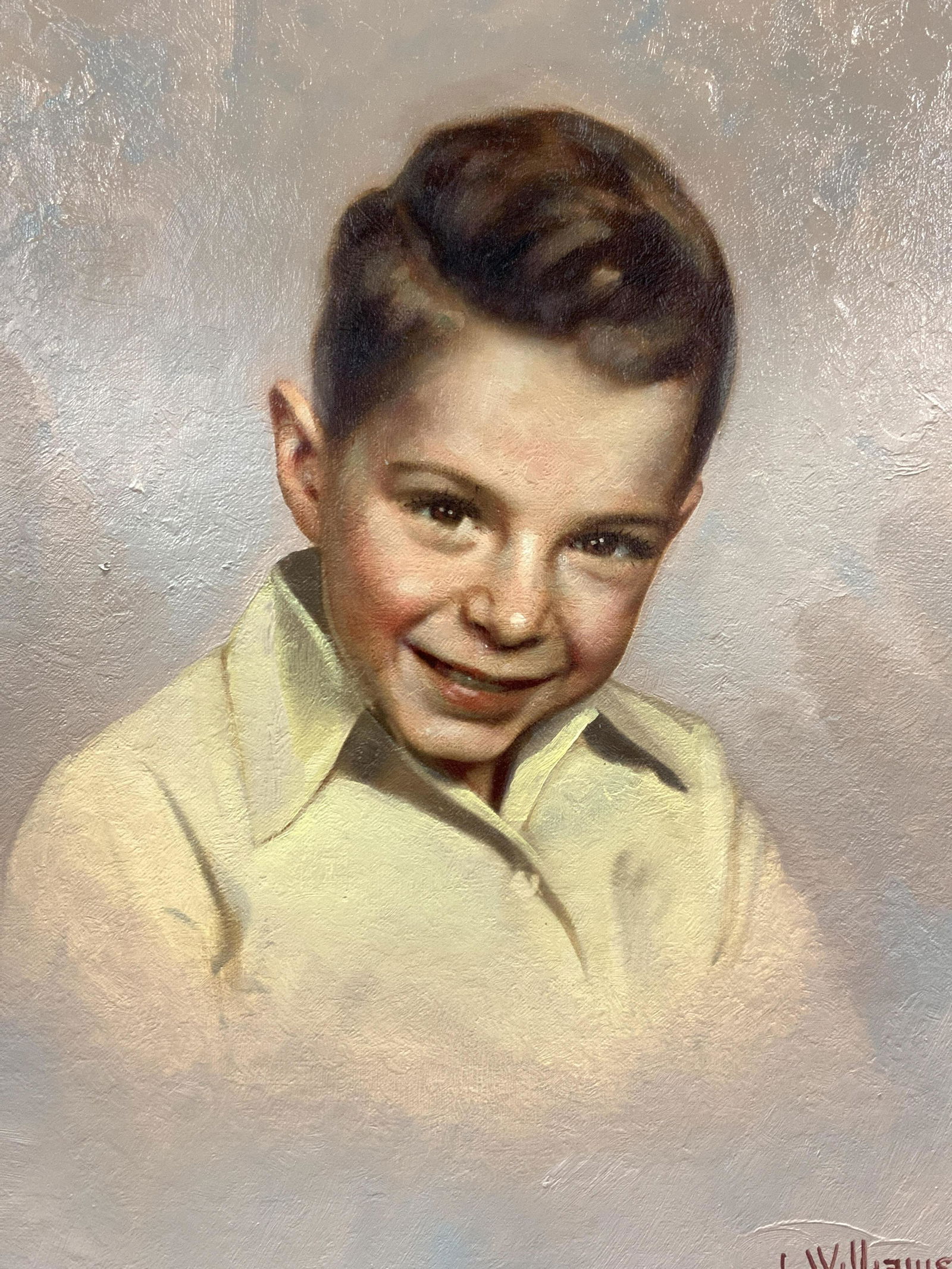 L.Williams Signed Portrait Oil Painting (1 of 8)