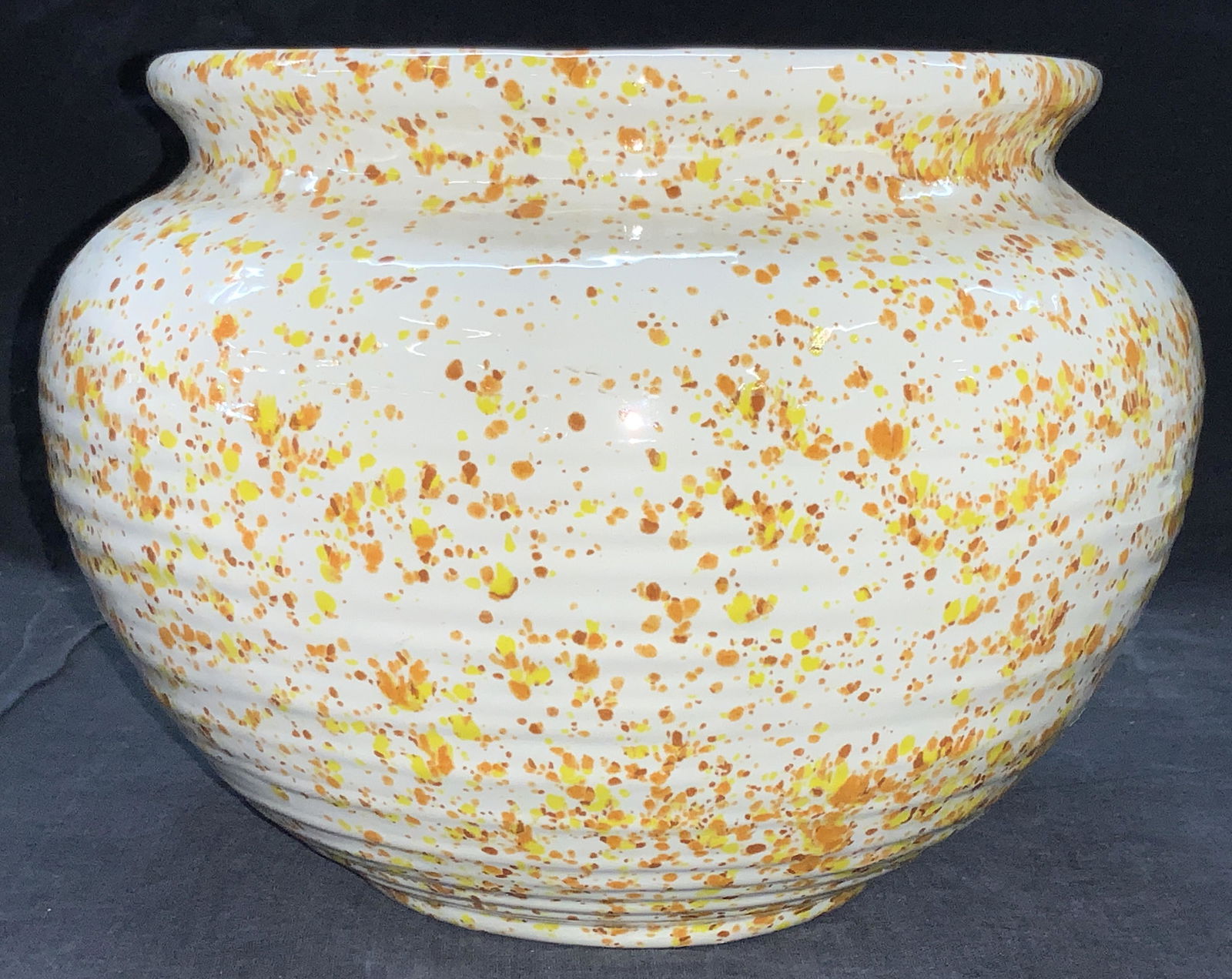 MCM Ceramic Speckle Glazed Pottery Vessel (1 of 7)