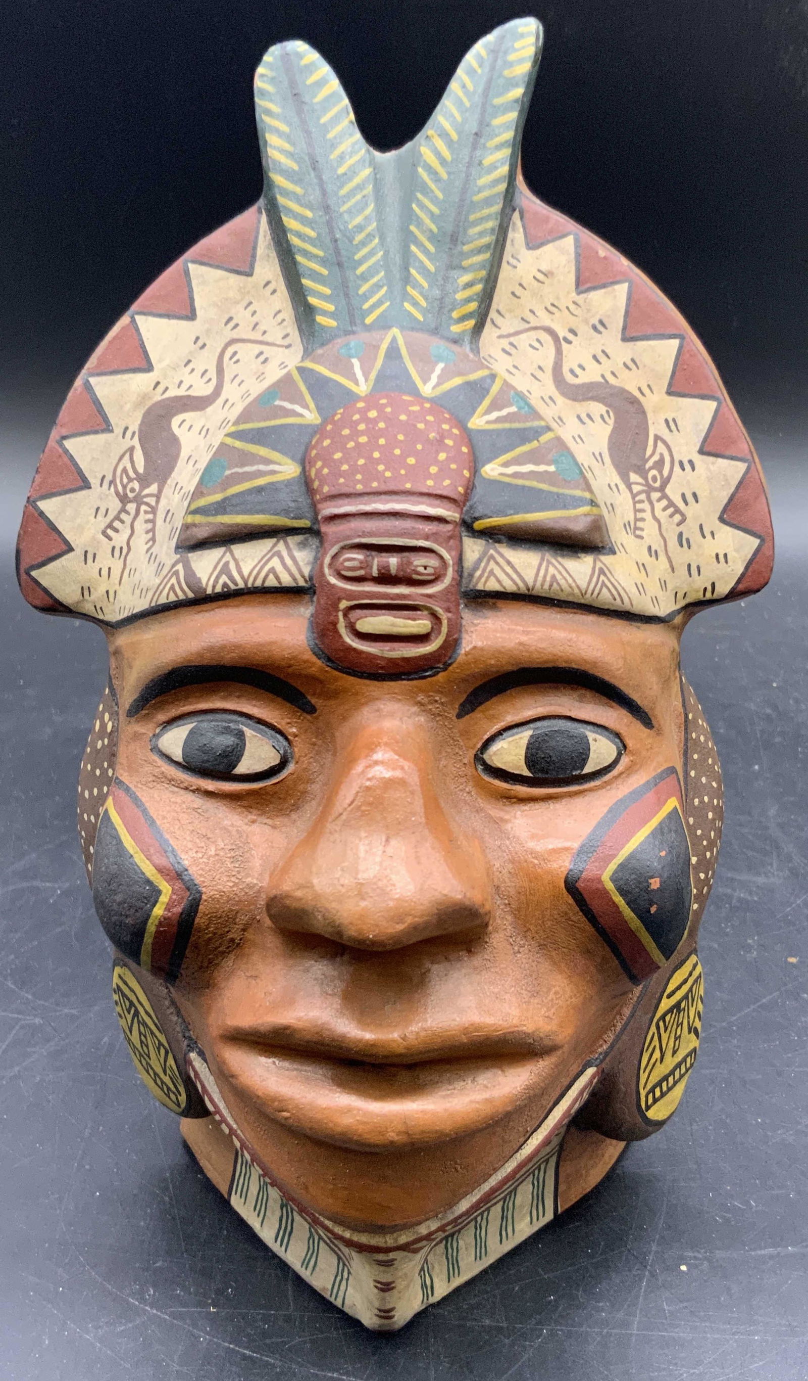 Vintage Handmade Tribal Pottery Head (1 of 11)