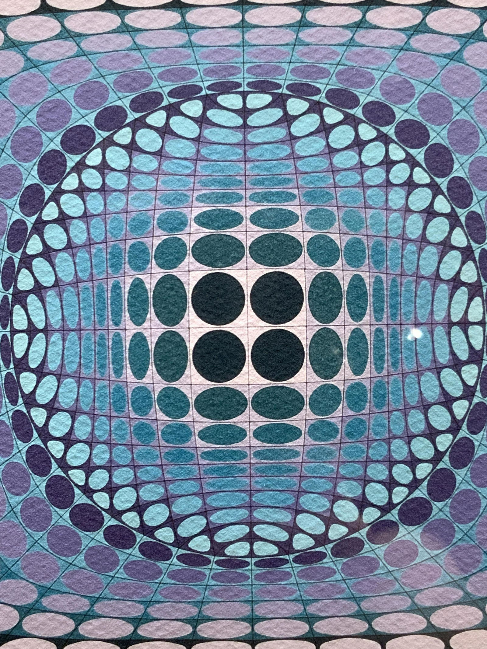 ATTR VASARELY Signed Optical Illustration Litho (1 of 9)