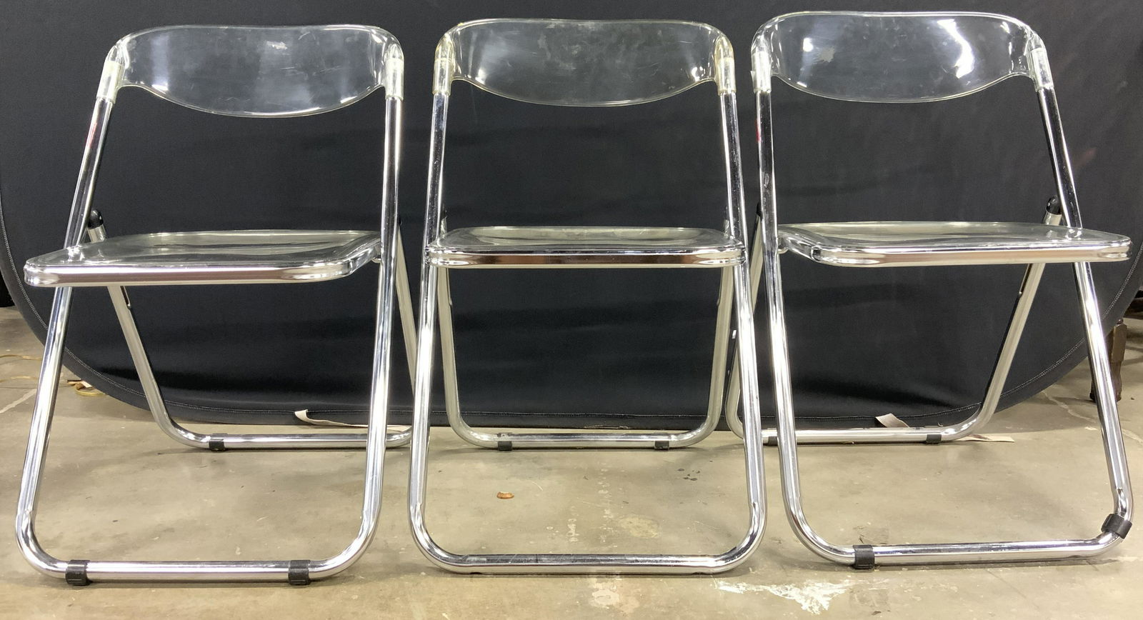 PLIA  Acrylic Folding Chairs ITALY Attr Brevettato (1 of 8)